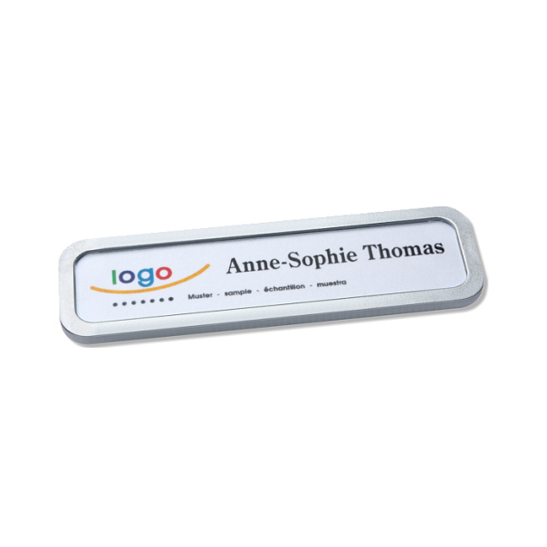 name badge holder - office with logo