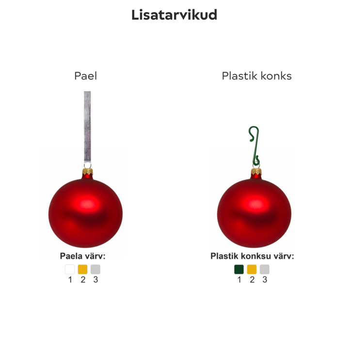 jõulukuul klaasist 10 cm with logo