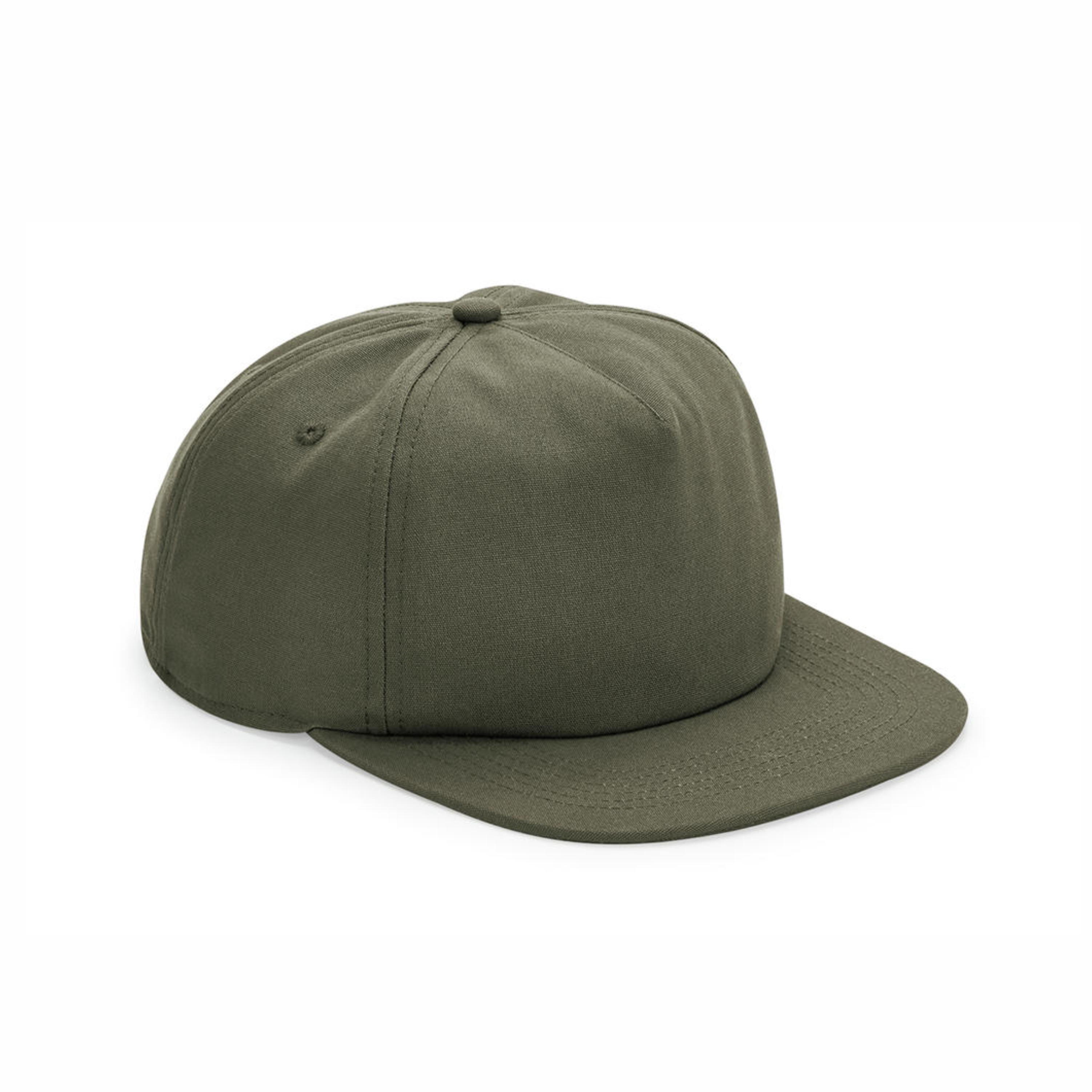 organic cotton unstructured 5 panel cap with logo