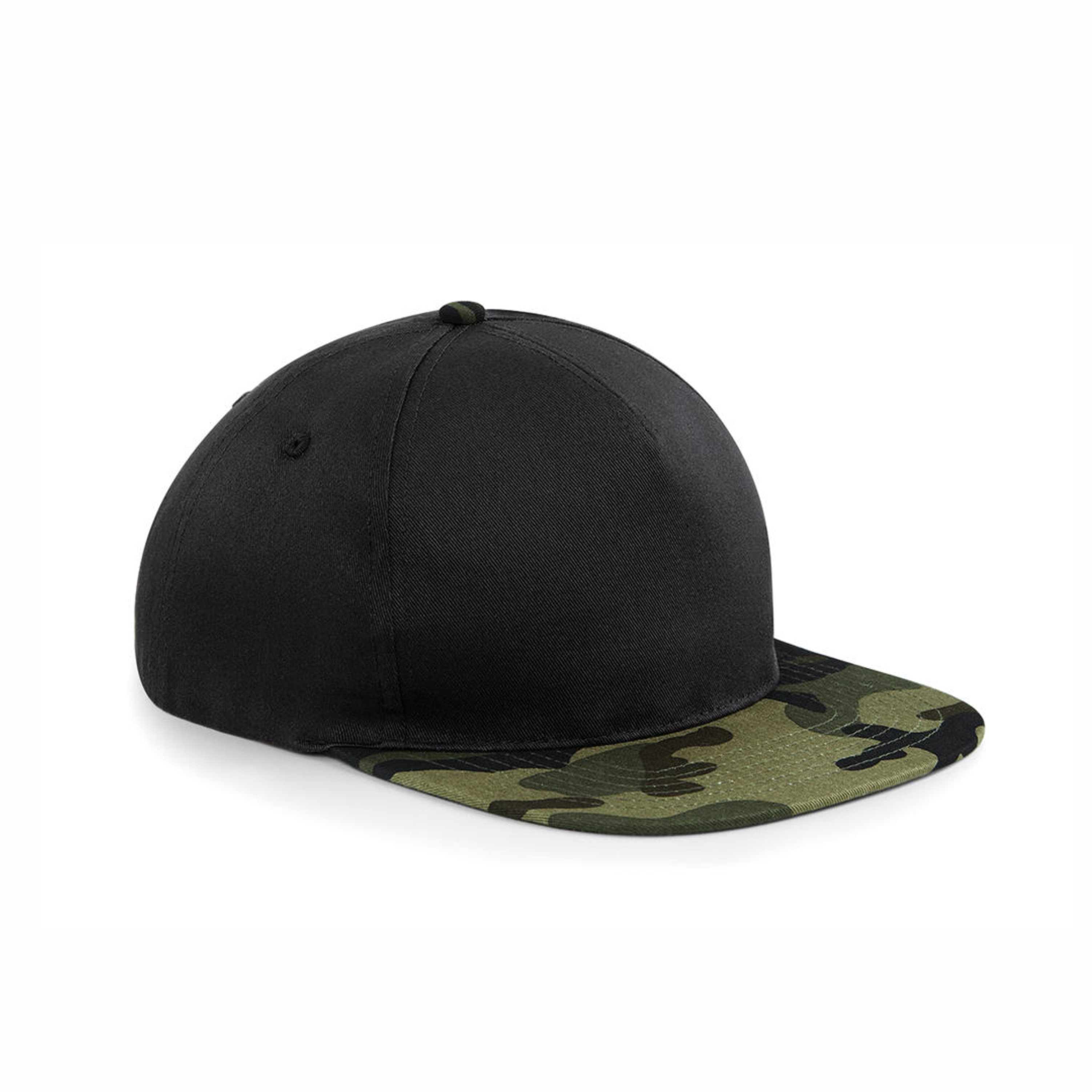 fitted cap 5 panel snapback camo with logo