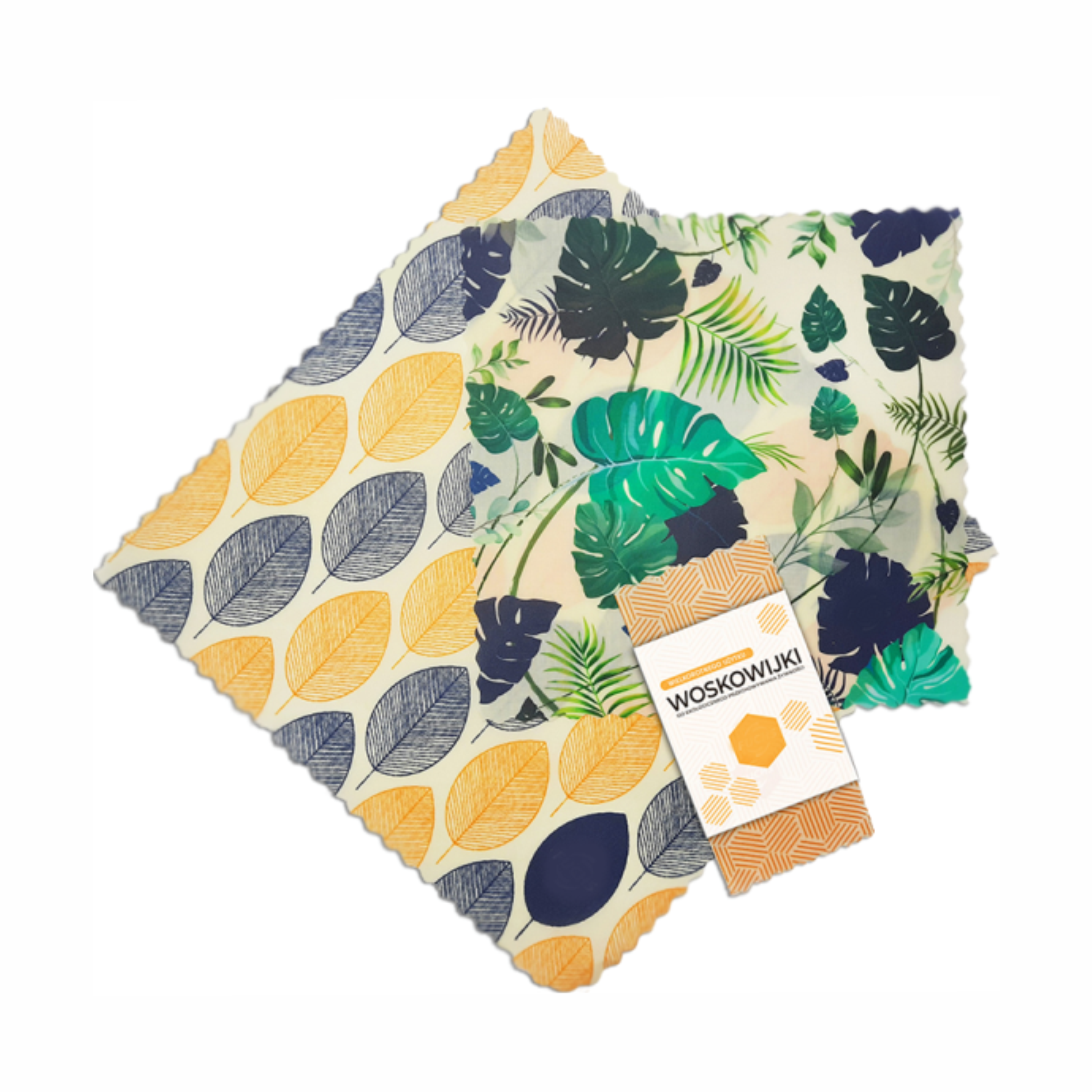 beeswax wraps 36 x 36 cm with logo