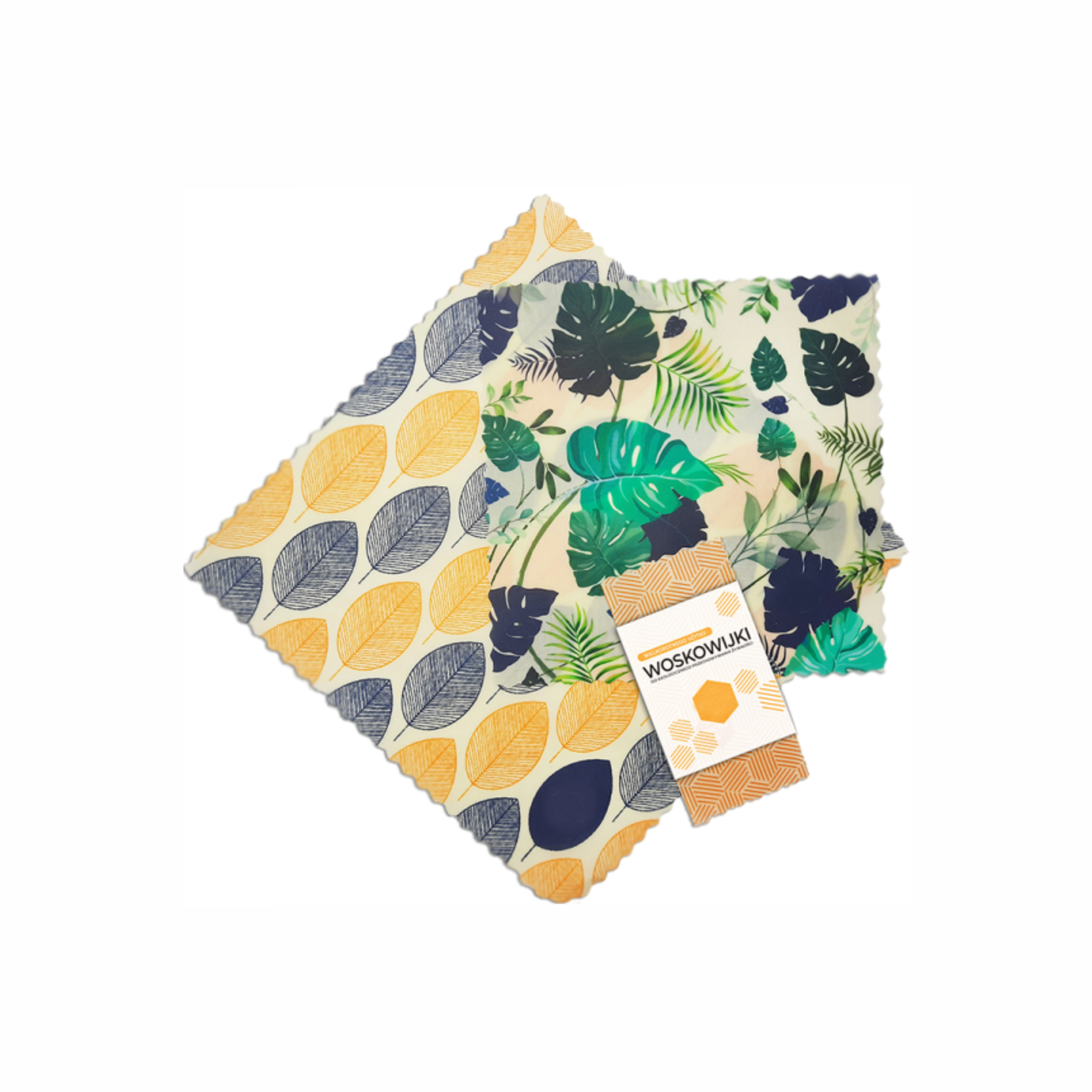 beeswax wraps 28 x 28 cm with logo