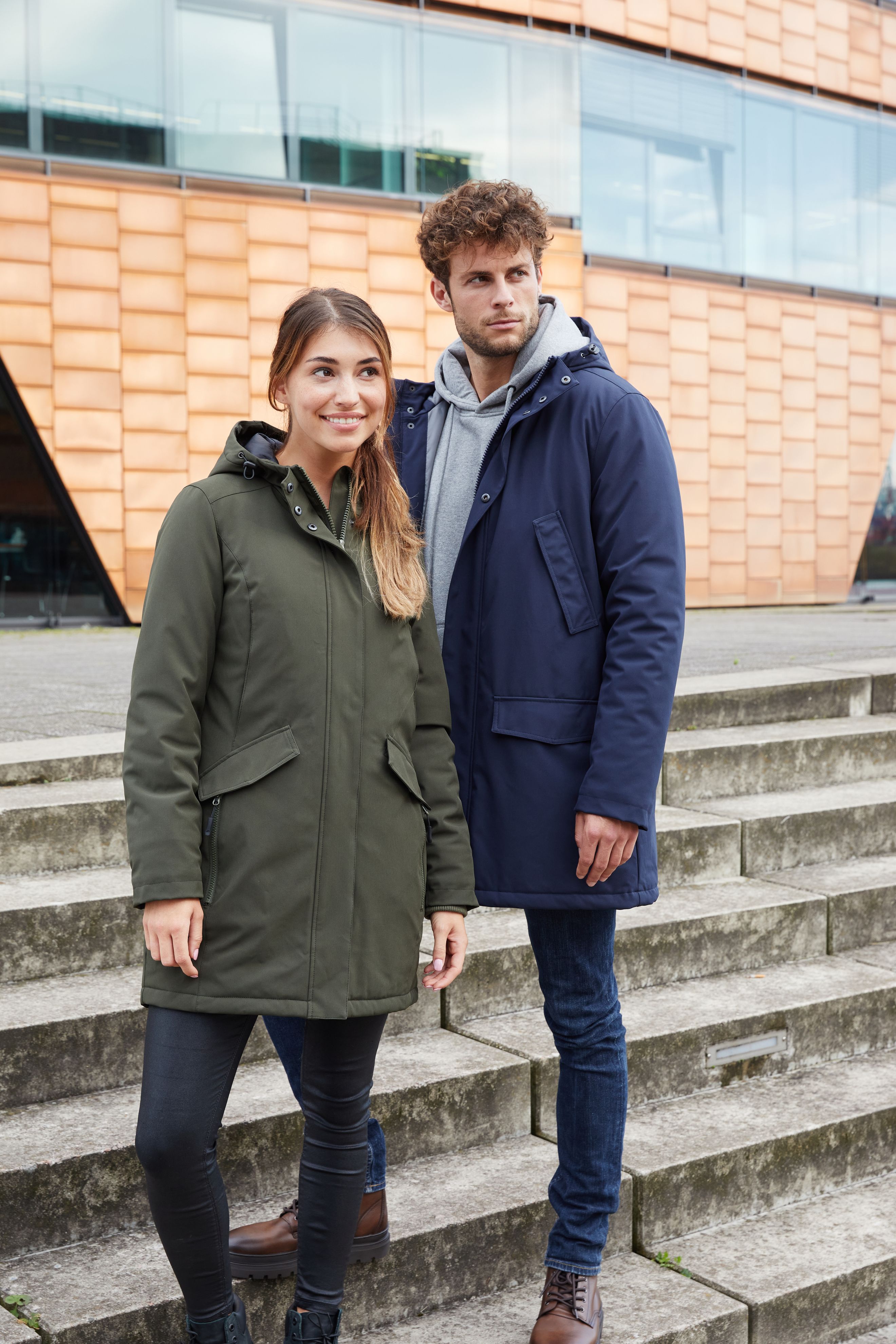 jope business parka naistele with logo