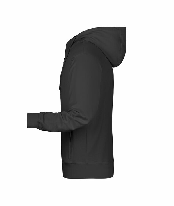 hoodie zip organic men's with logo