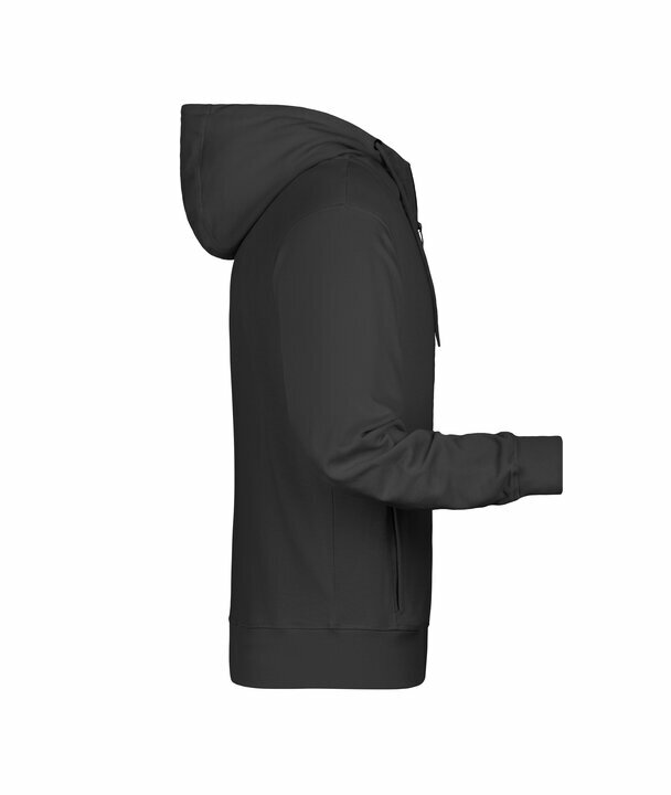 hoodie zip organic men's with logo