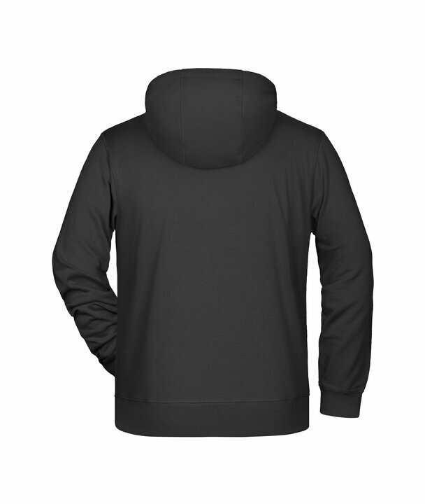 hoodie zip organic men's with logo