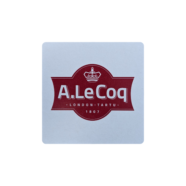 coaster square shaped with logo