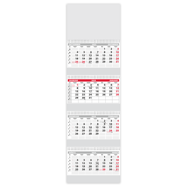 seinakalender trio extra neljaosaline with logo