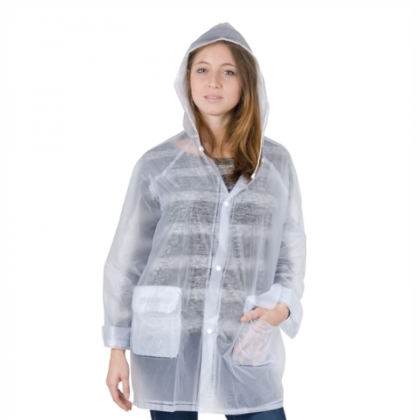 raincoat transparent with logo