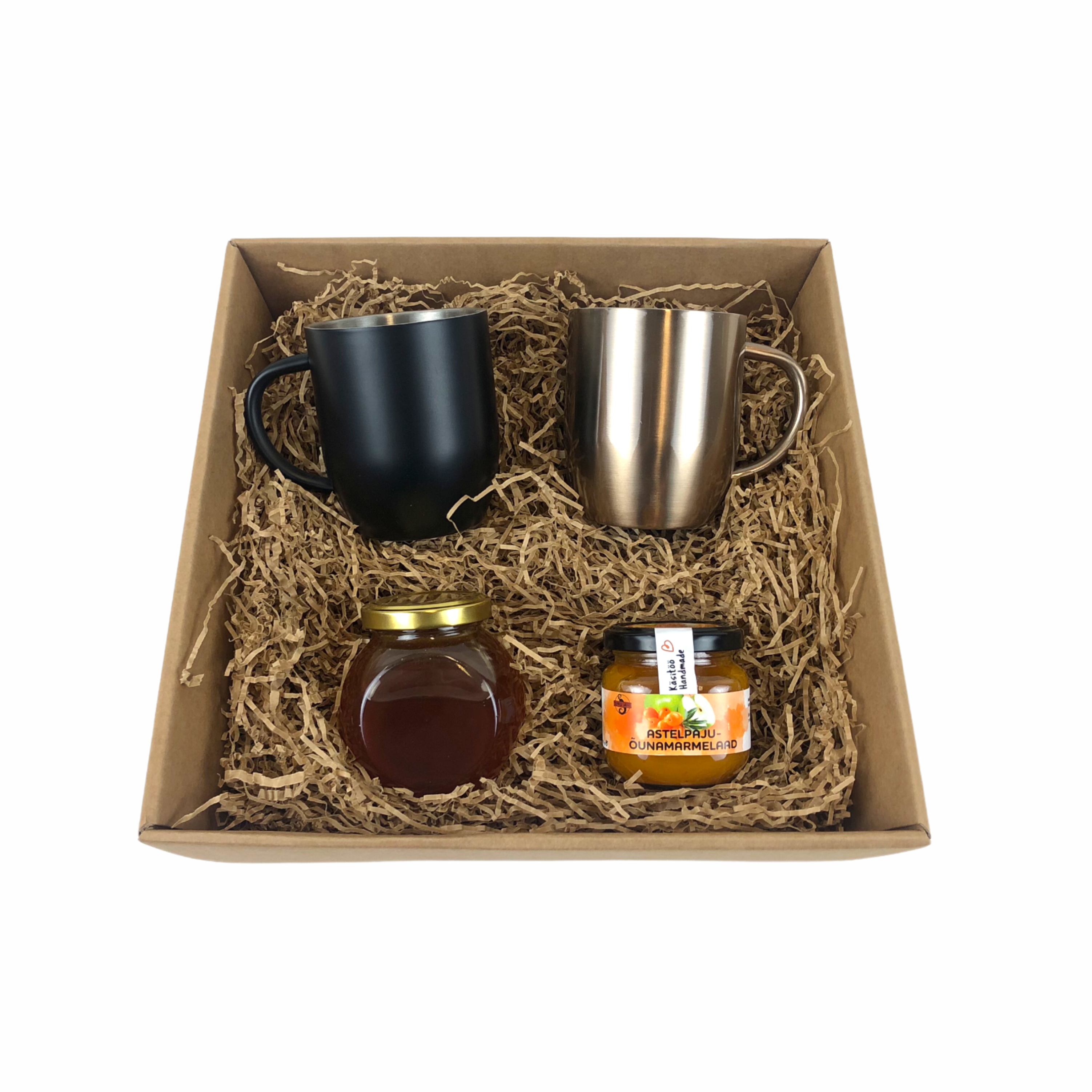 gift set metal mugs with logo