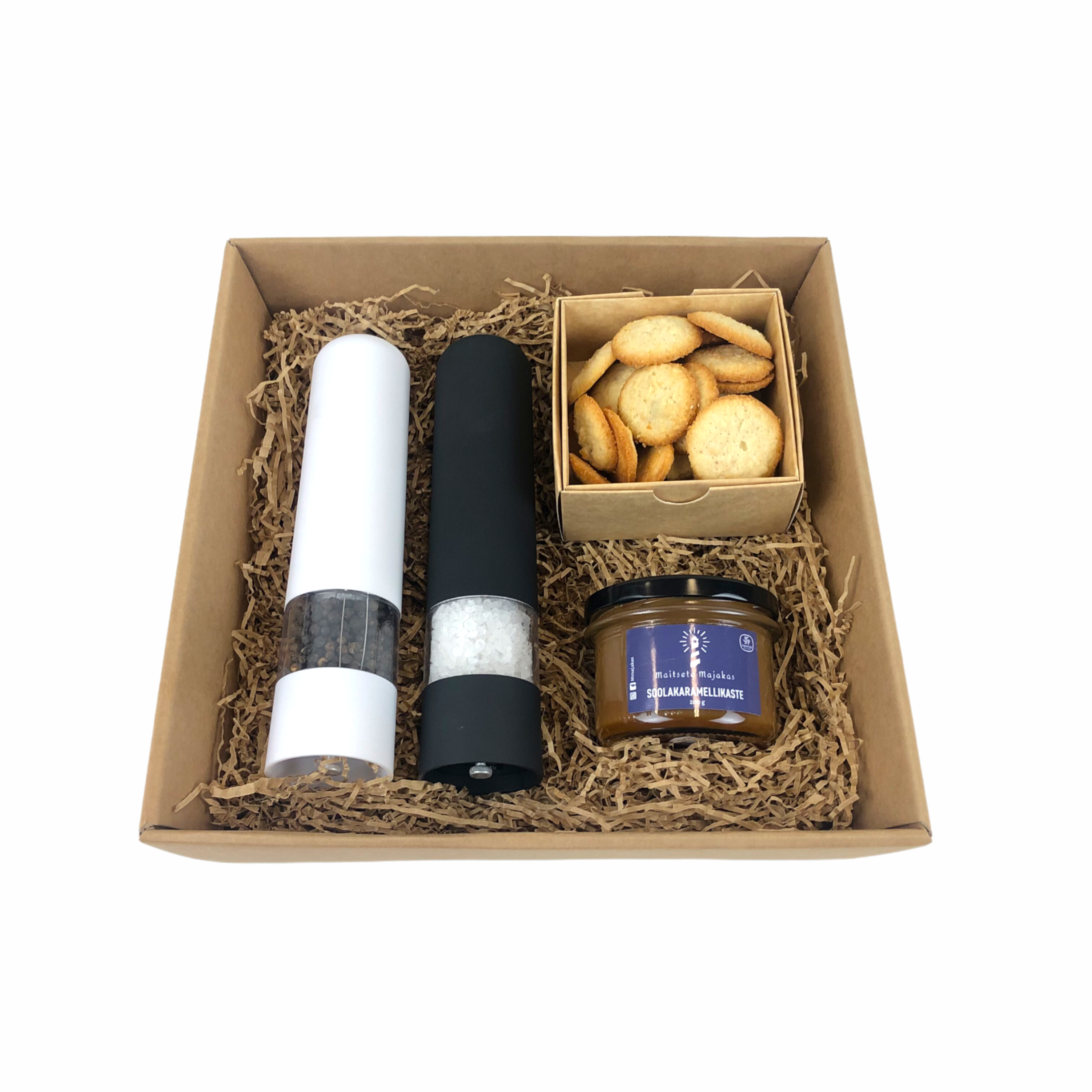 gift set salt mill and pepper mill with logo