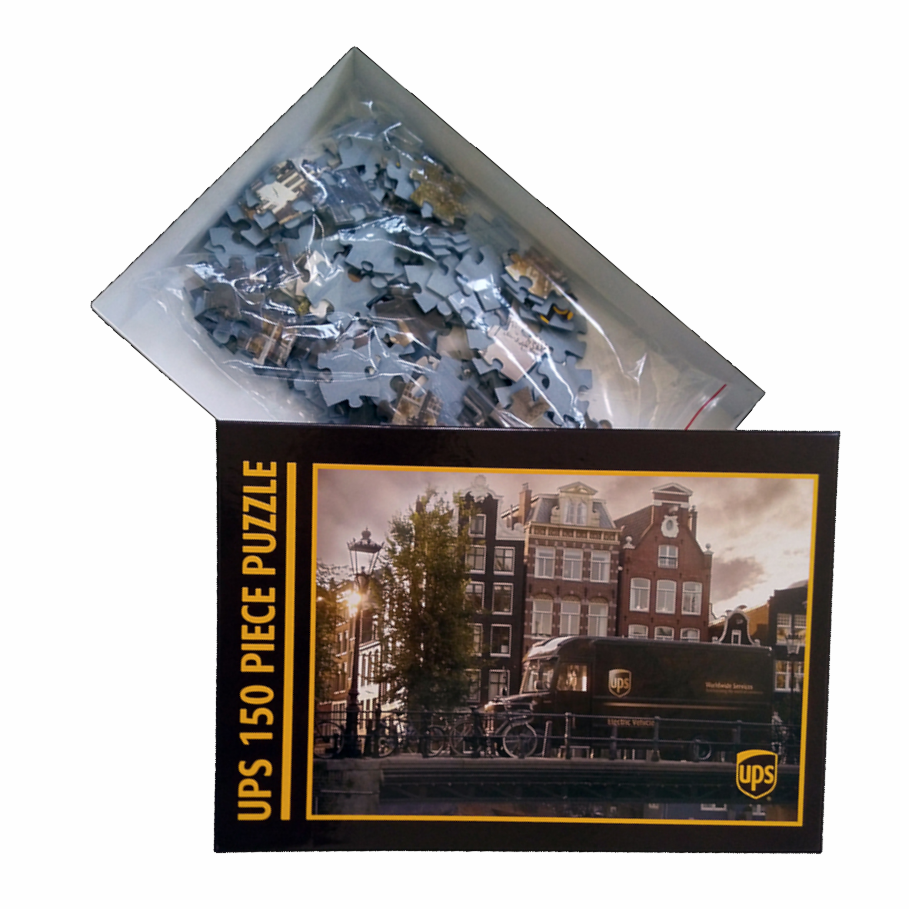 puzzle in box 34x48cm with logo