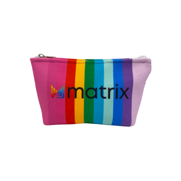 cosmetic bag 21x12x6cm - rpet canvas with logo