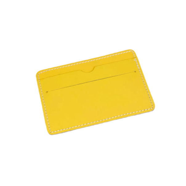 credit card holder - recycled leather with logo