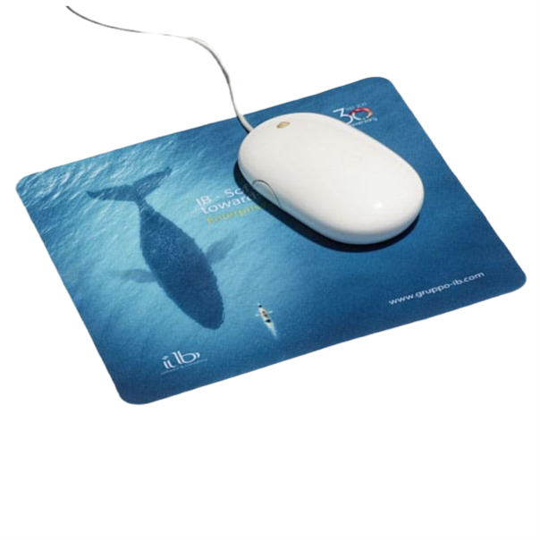 mouse pad 20.5 x 19 cm with logo