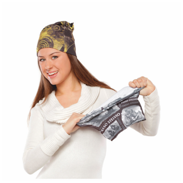 bandana / beanie with rubber band with logo