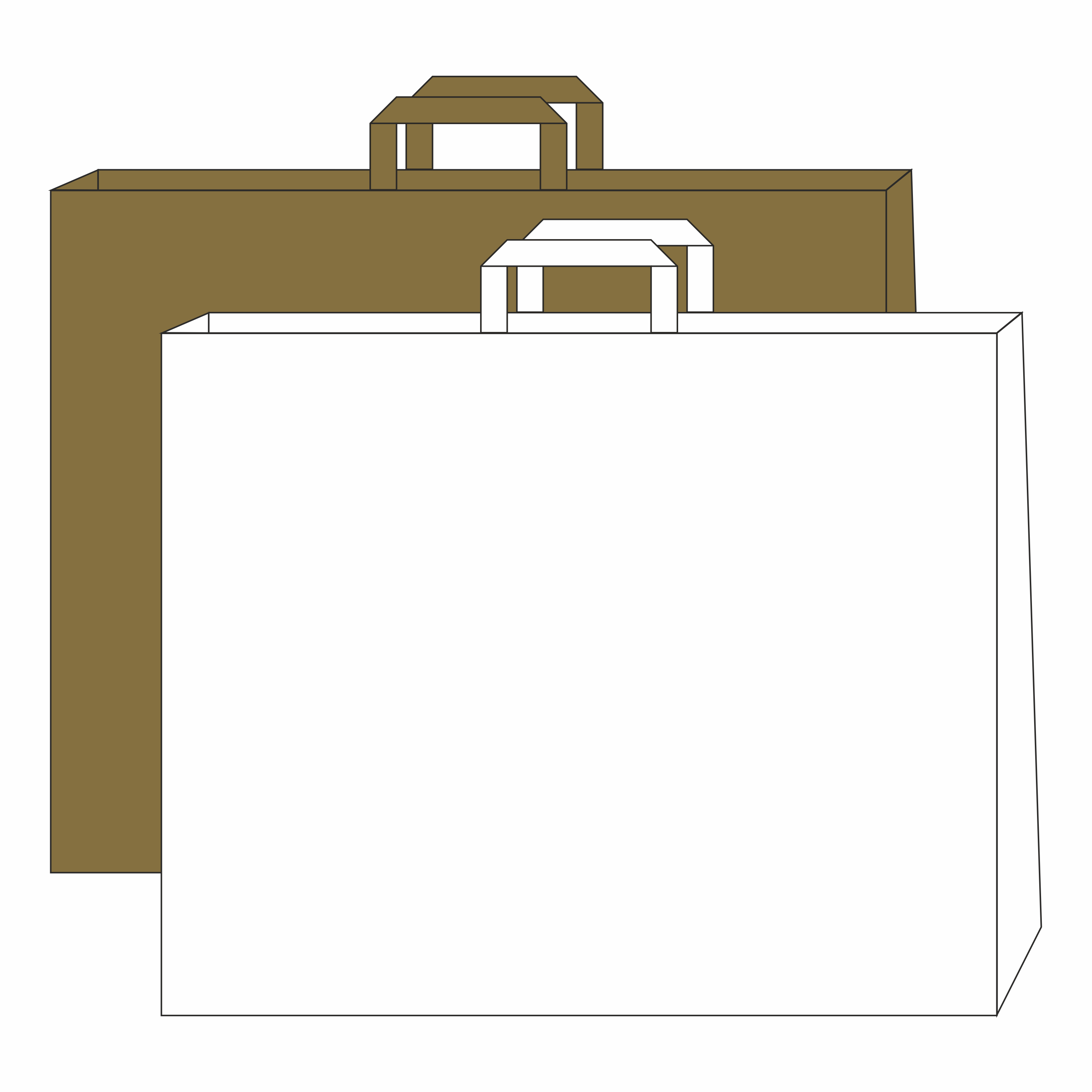 paper bag with flat handles 54 x 14 x 44 cm with logo