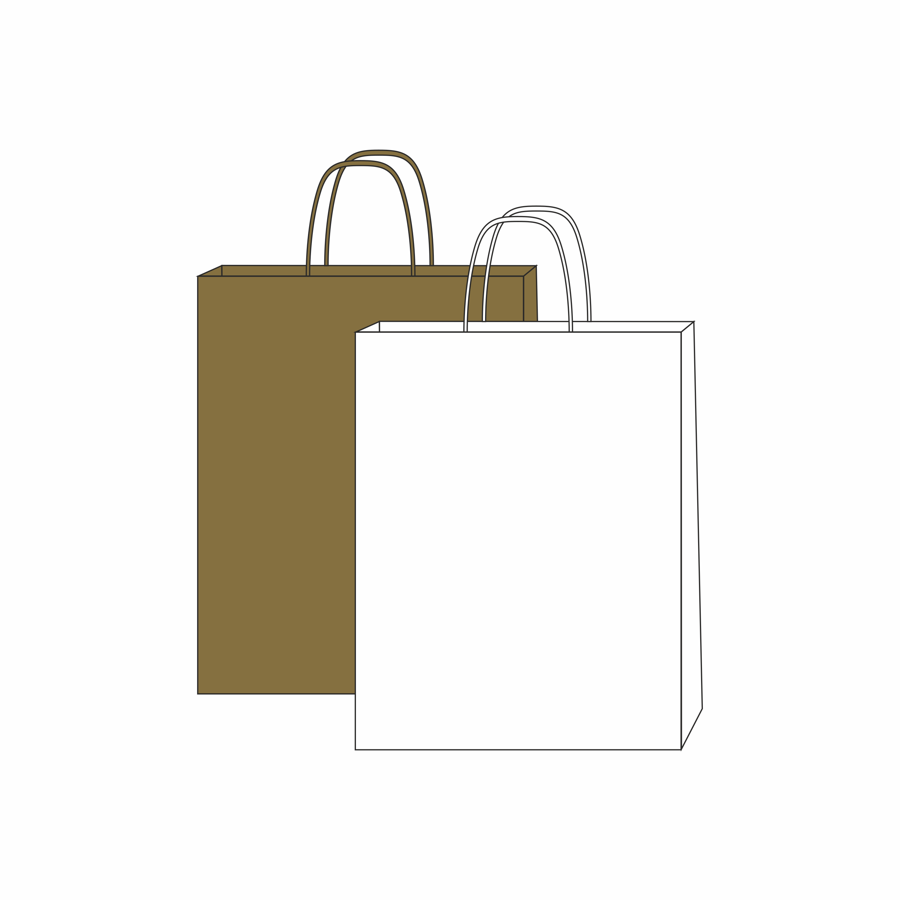 paper bag with spiral handles - 25x11x32cm with logo