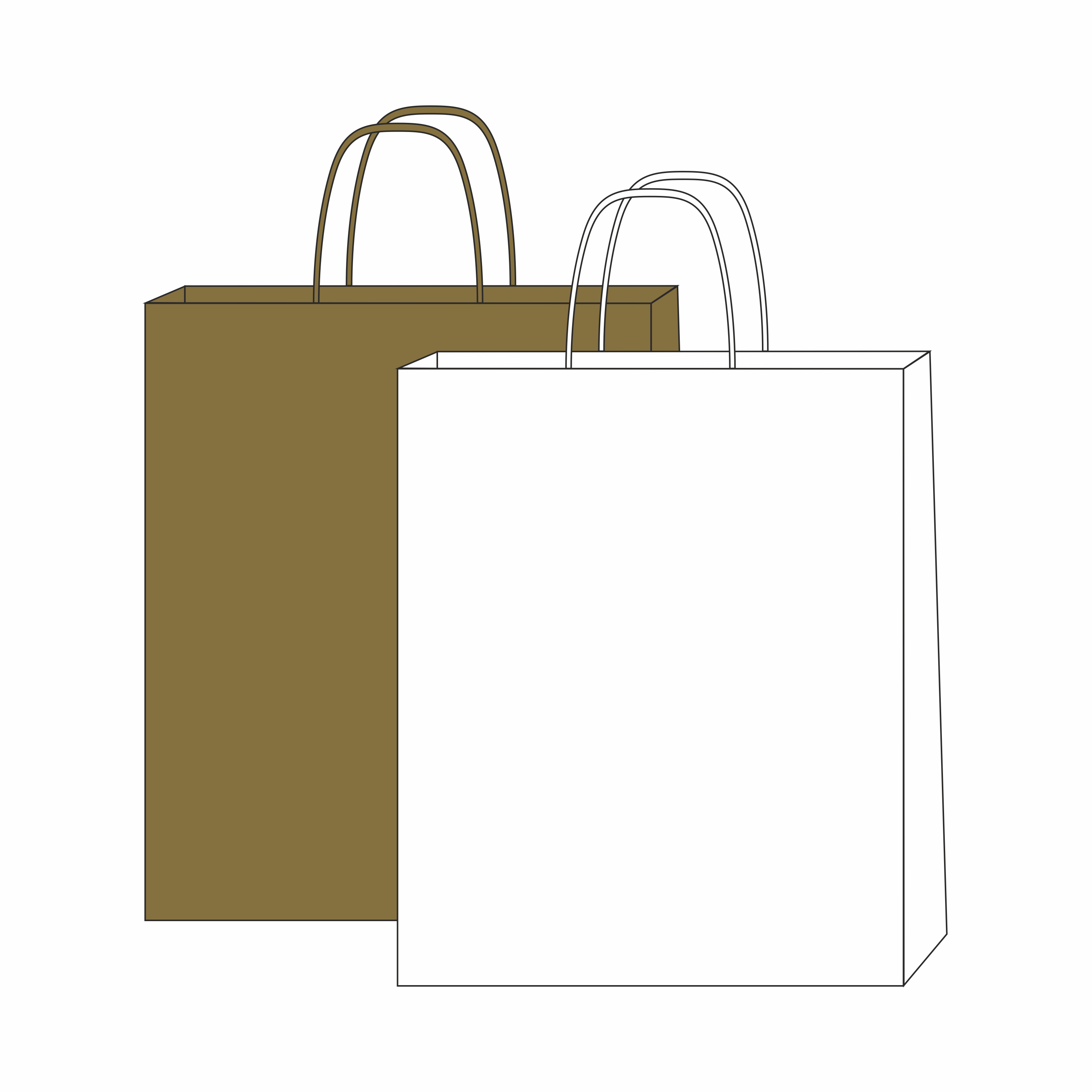 paper bag with spiral handles - 32x17x39cm with logo