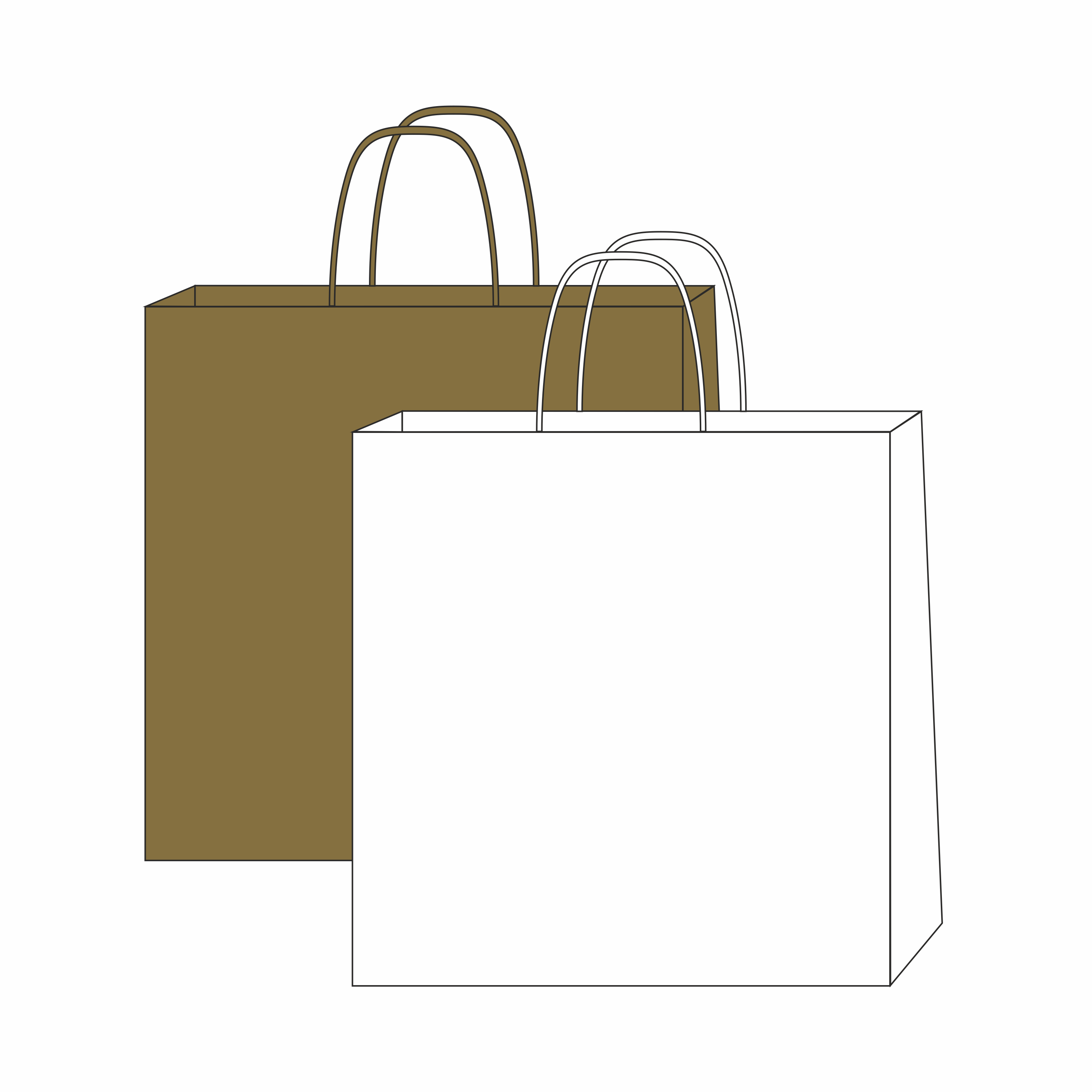 paper bag with spiral handles 34 x 18 x 35 cm with logo