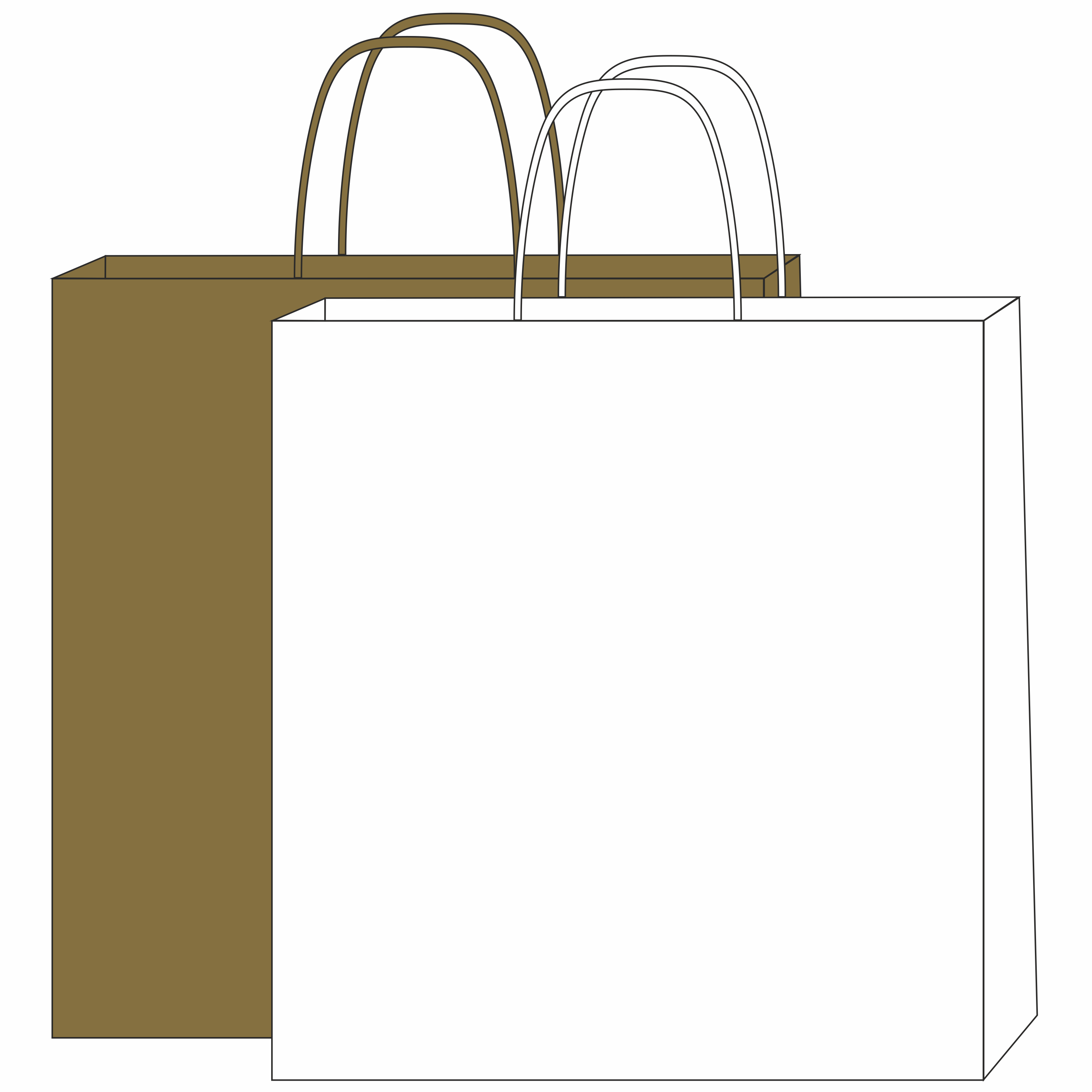 paper bag with spiral handles - 45x16x48cm with logo