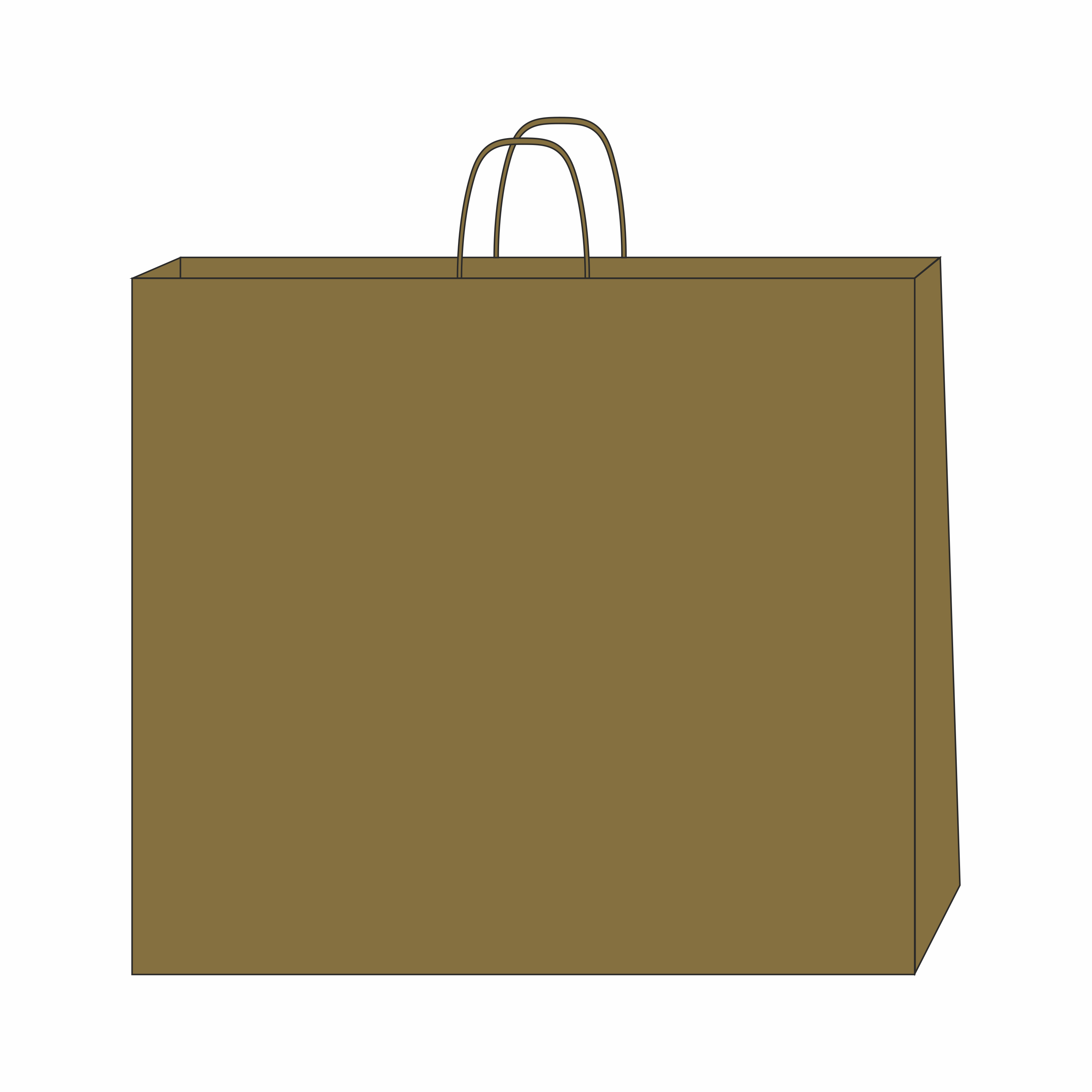 paper bag with spiral handles 49.5 x 14 x 44 cm with logo