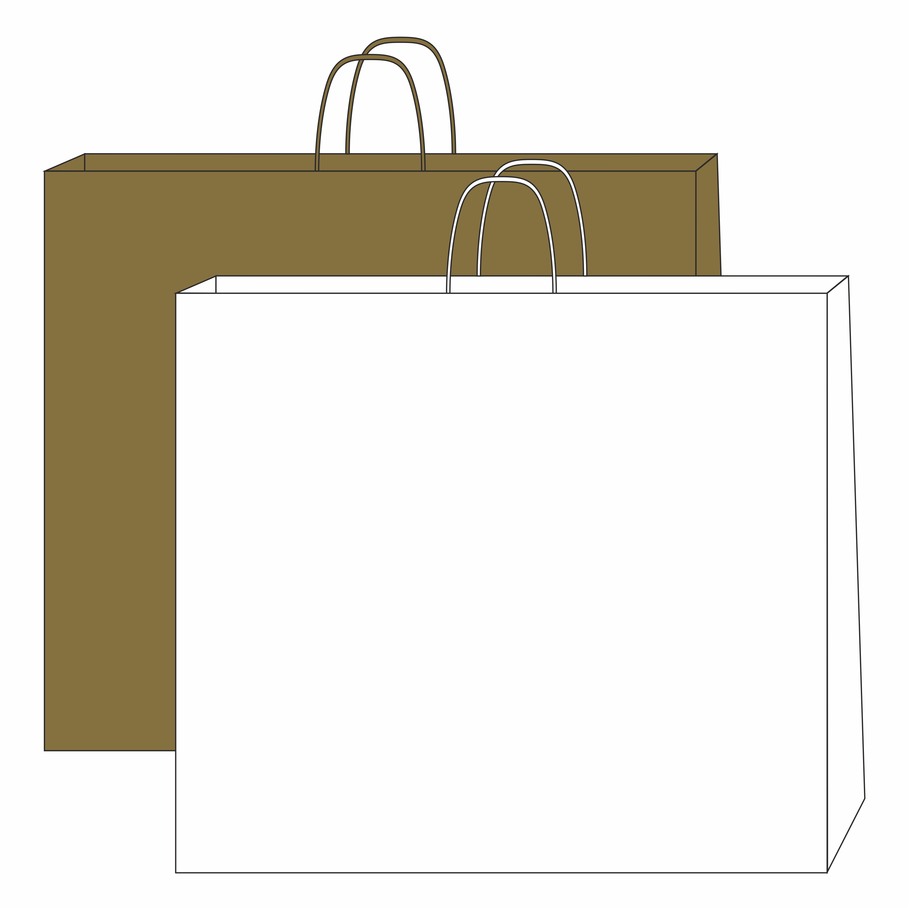 paper bag with spiral handles - 49.5x14x44cm with logo