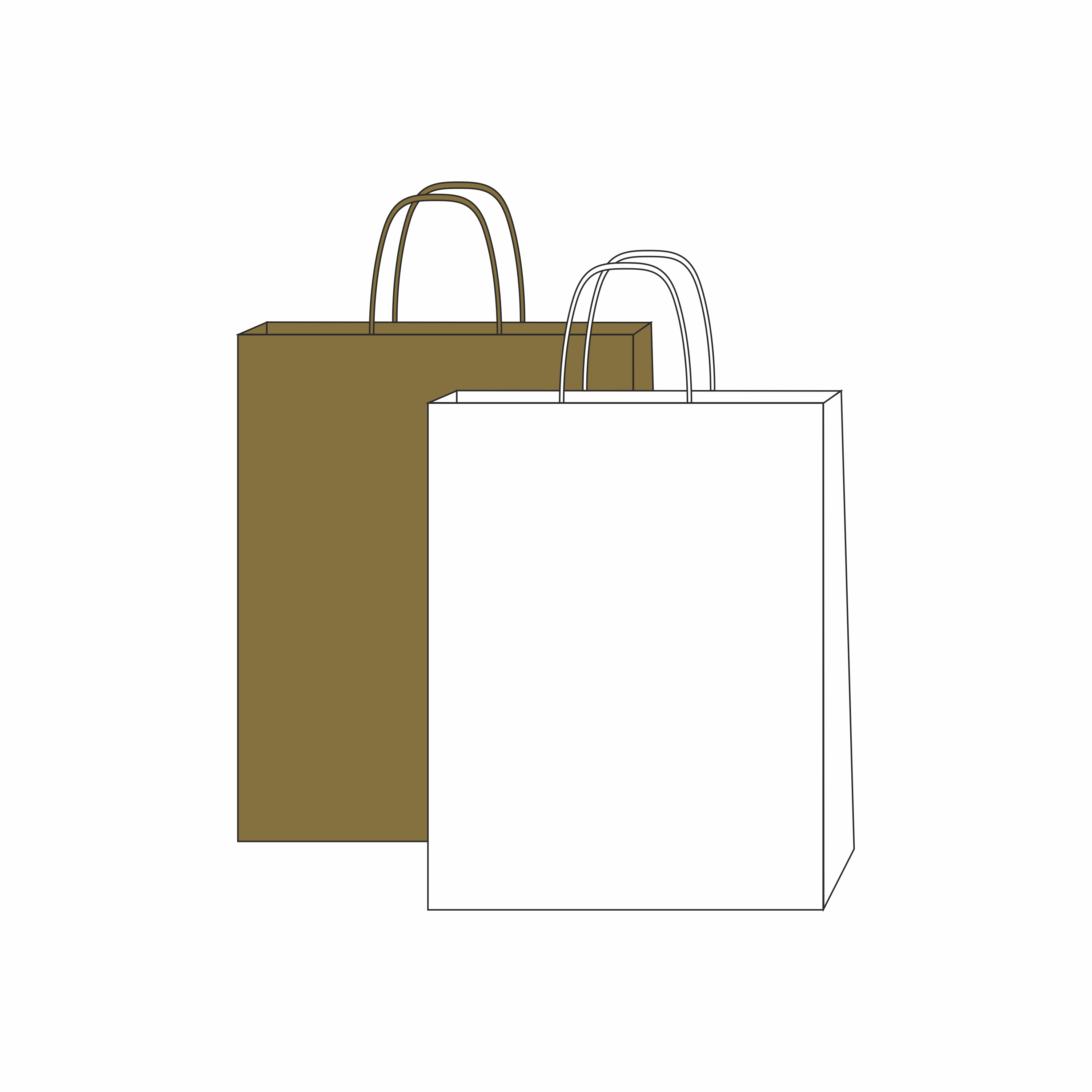 paper bag with spiral handles 80 g with logo