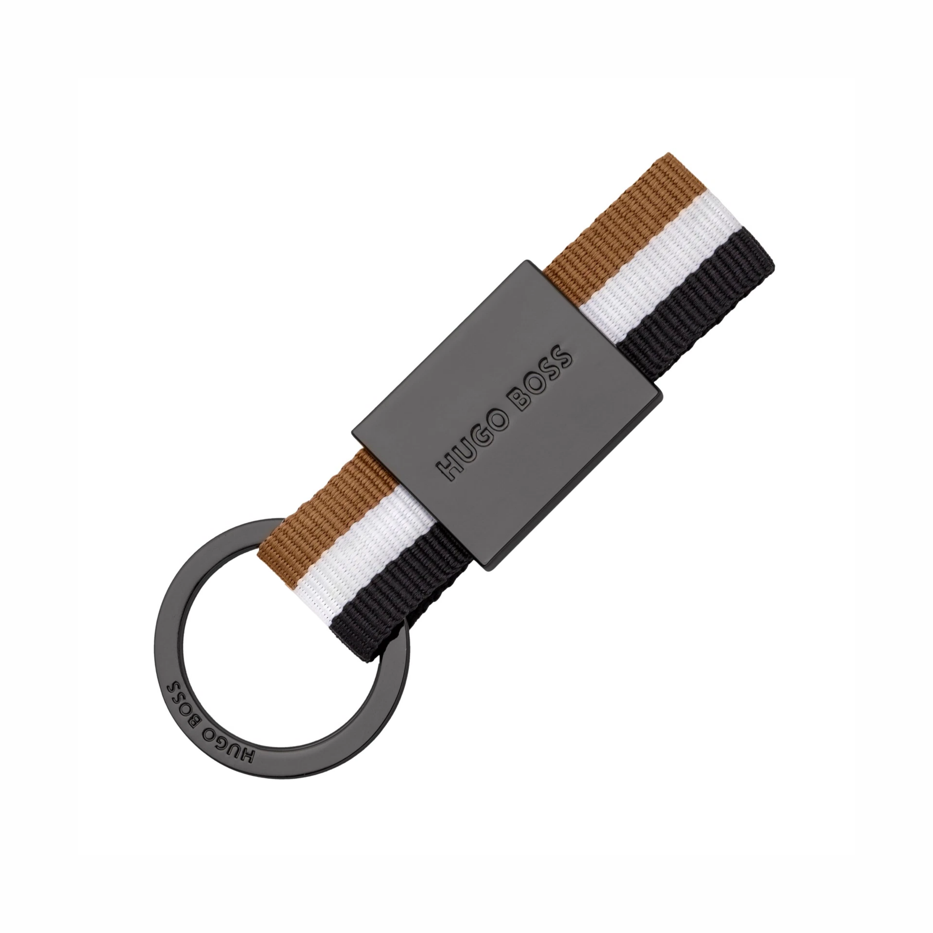 keyring iconic style hugo boss with logo