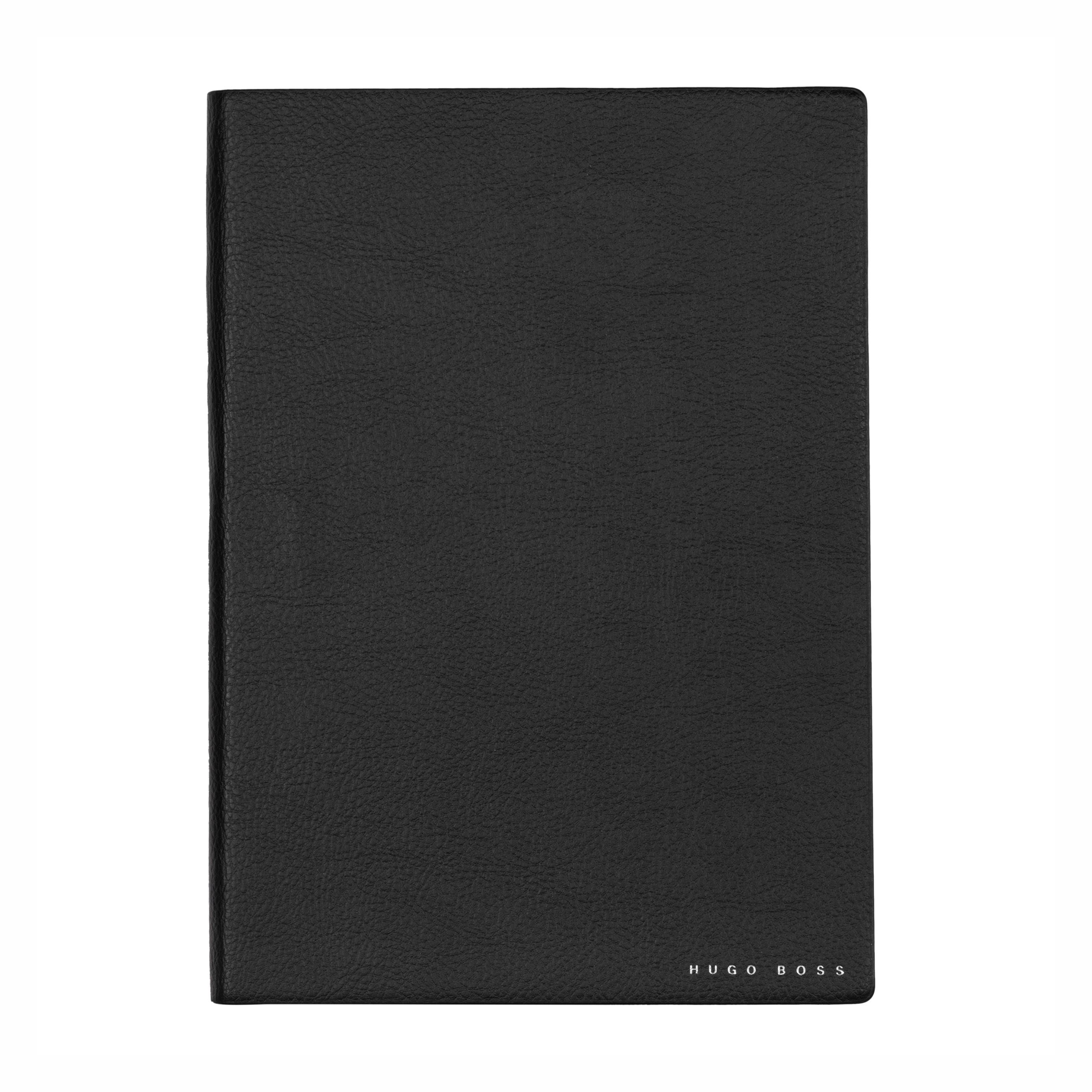 notebook a5 elegance plain hugo boss with logo