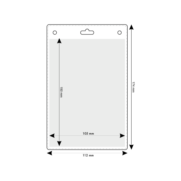 id holder 11.2x17.4cm with logo