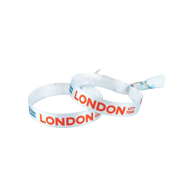 fabric wristbands (satin) with logo