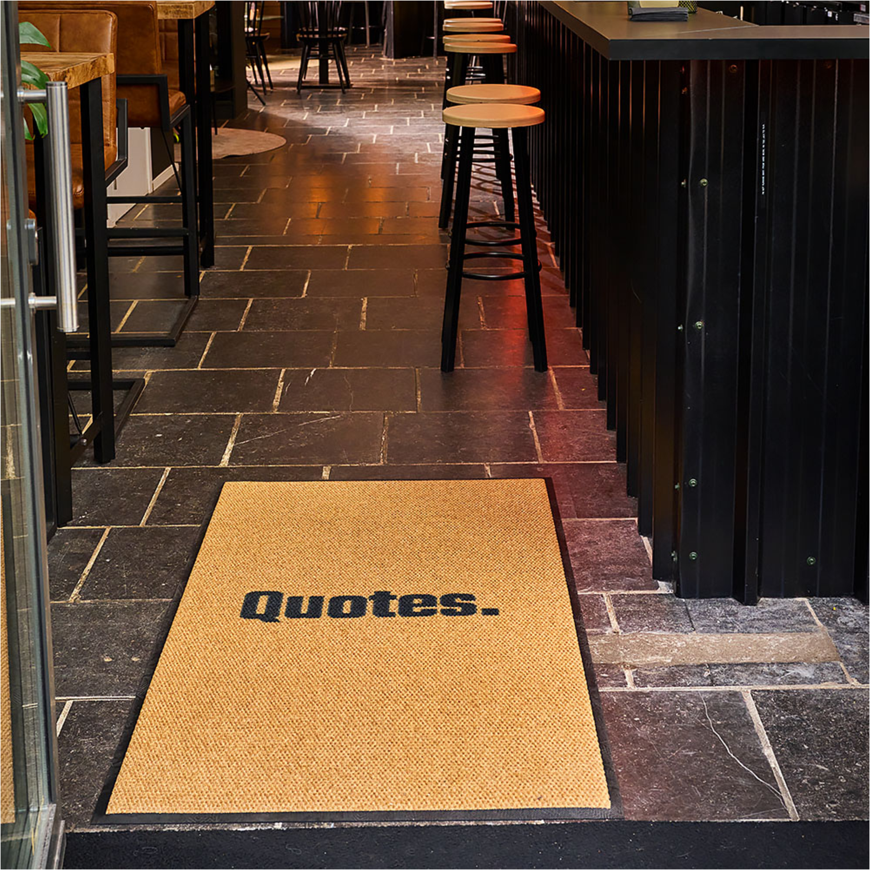 entrance mat - indoors with logo