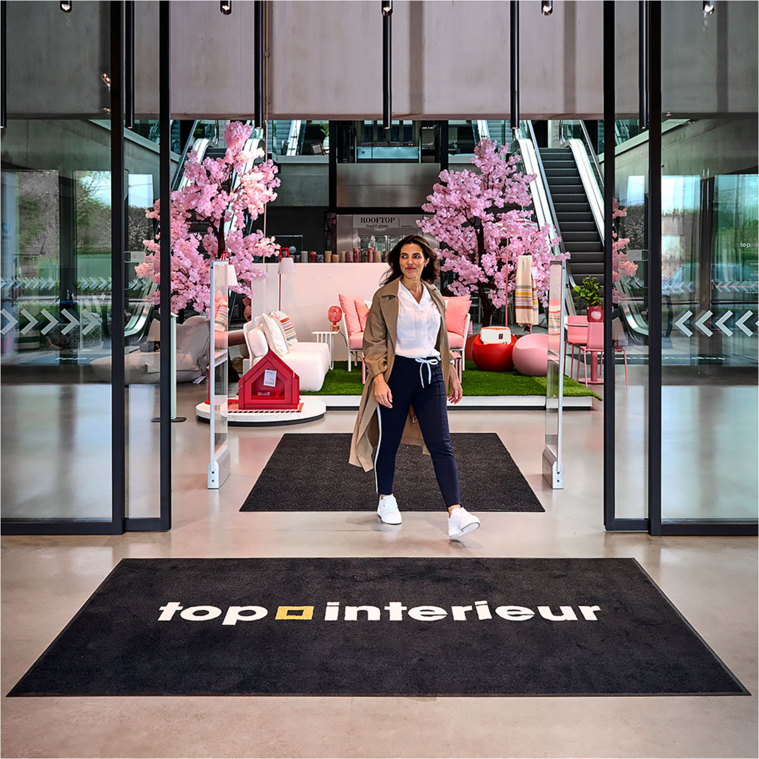 floor mat - indoors with logo