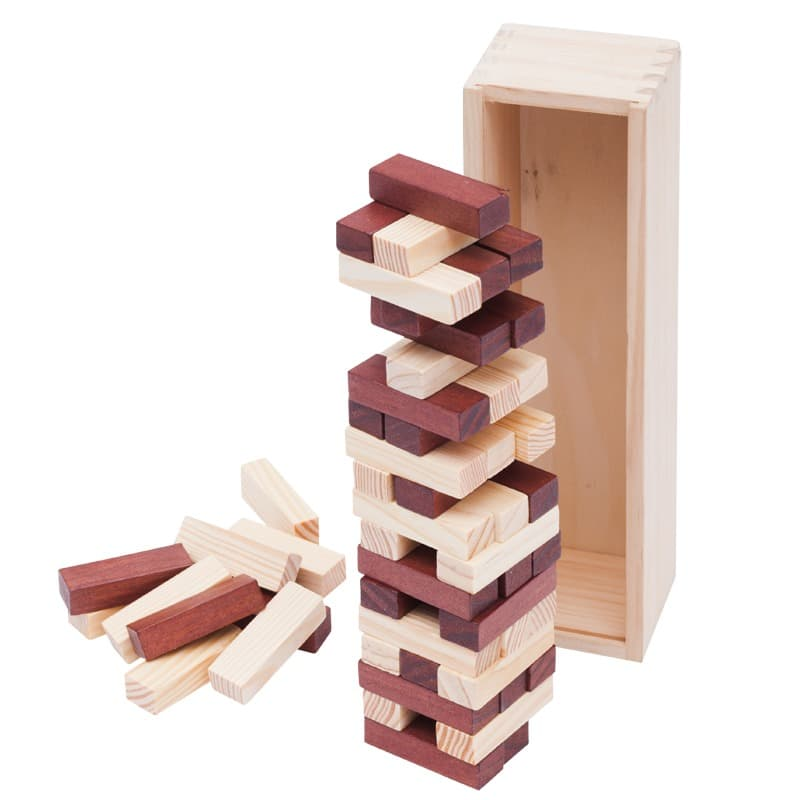 lauamäng jenga colour with logo