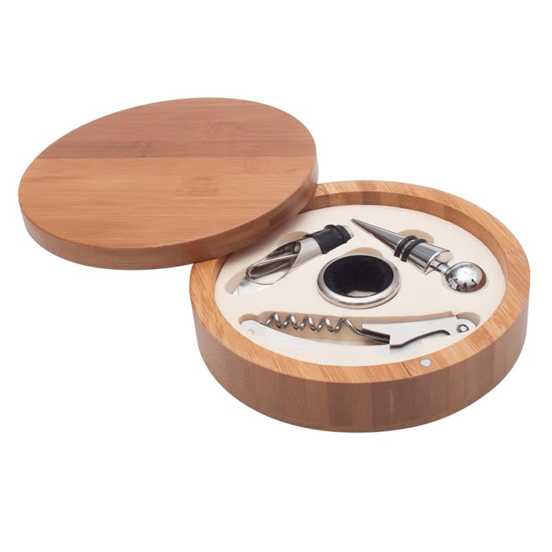 wine accessories set chartes with logo