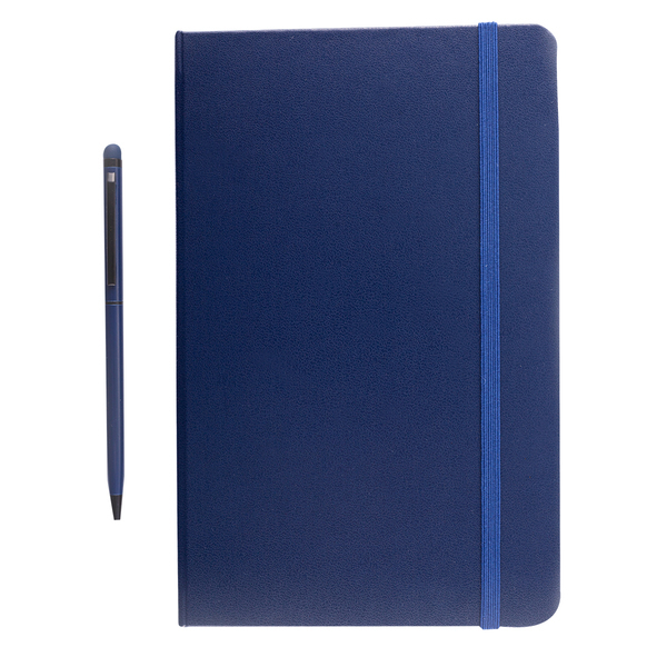 notebook a5 with ballpoint pen abrantes with logo