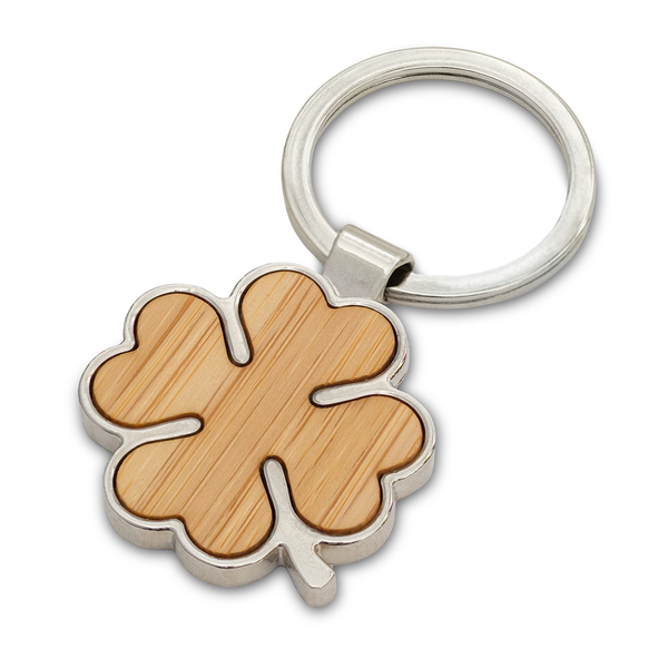 keyring leaf bamboo with logo