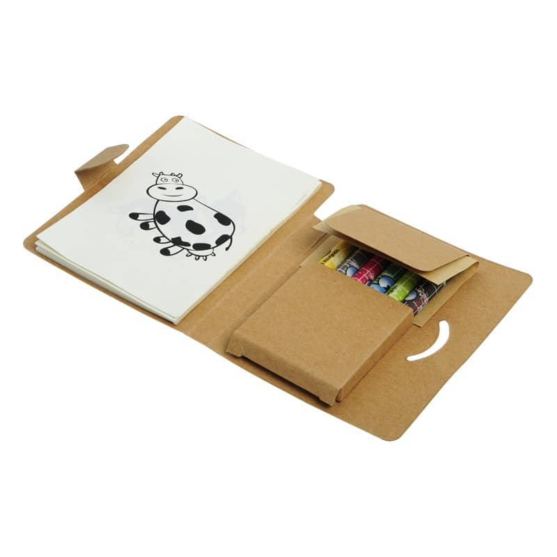 crayon set smiley with logo