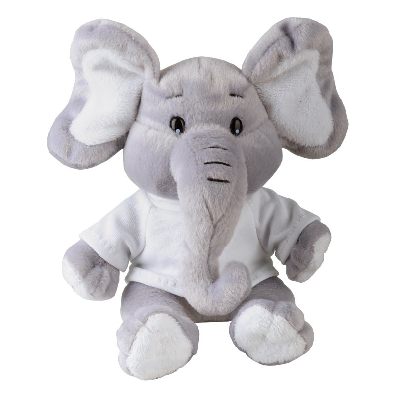 soft plush toy elephant with logo