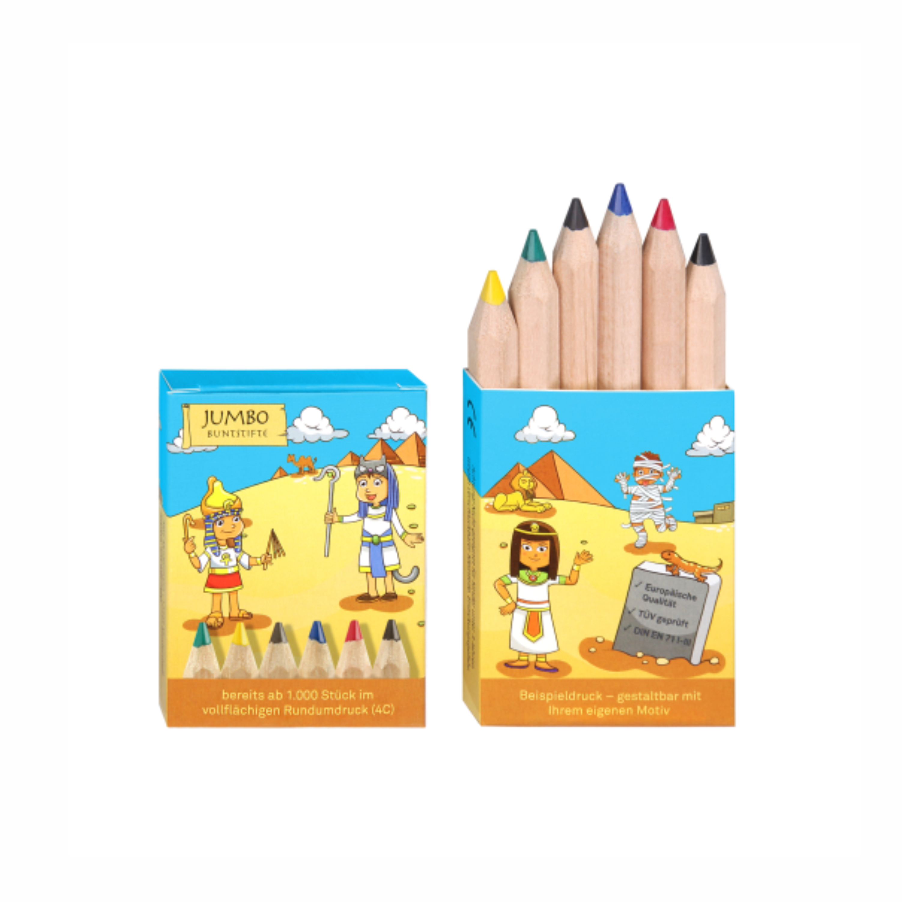 coloured pencil set jumbo short (custom-made) with logo