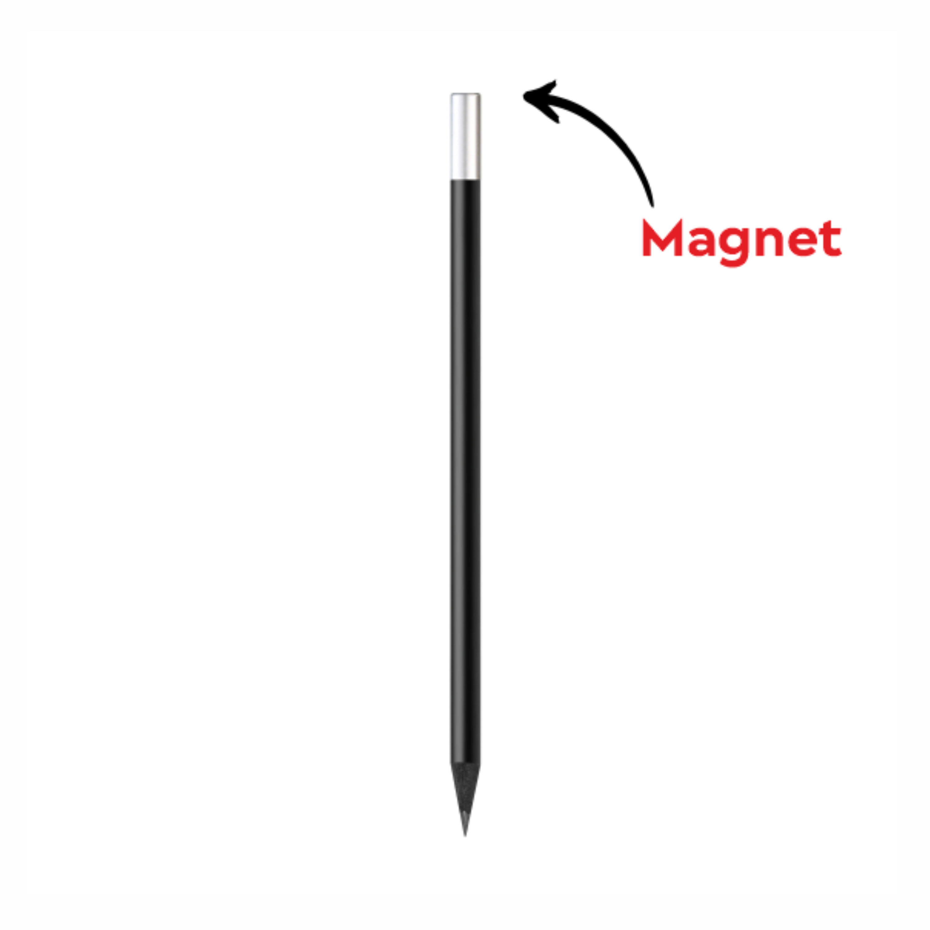 pencil black magnet (custom-made) with logo