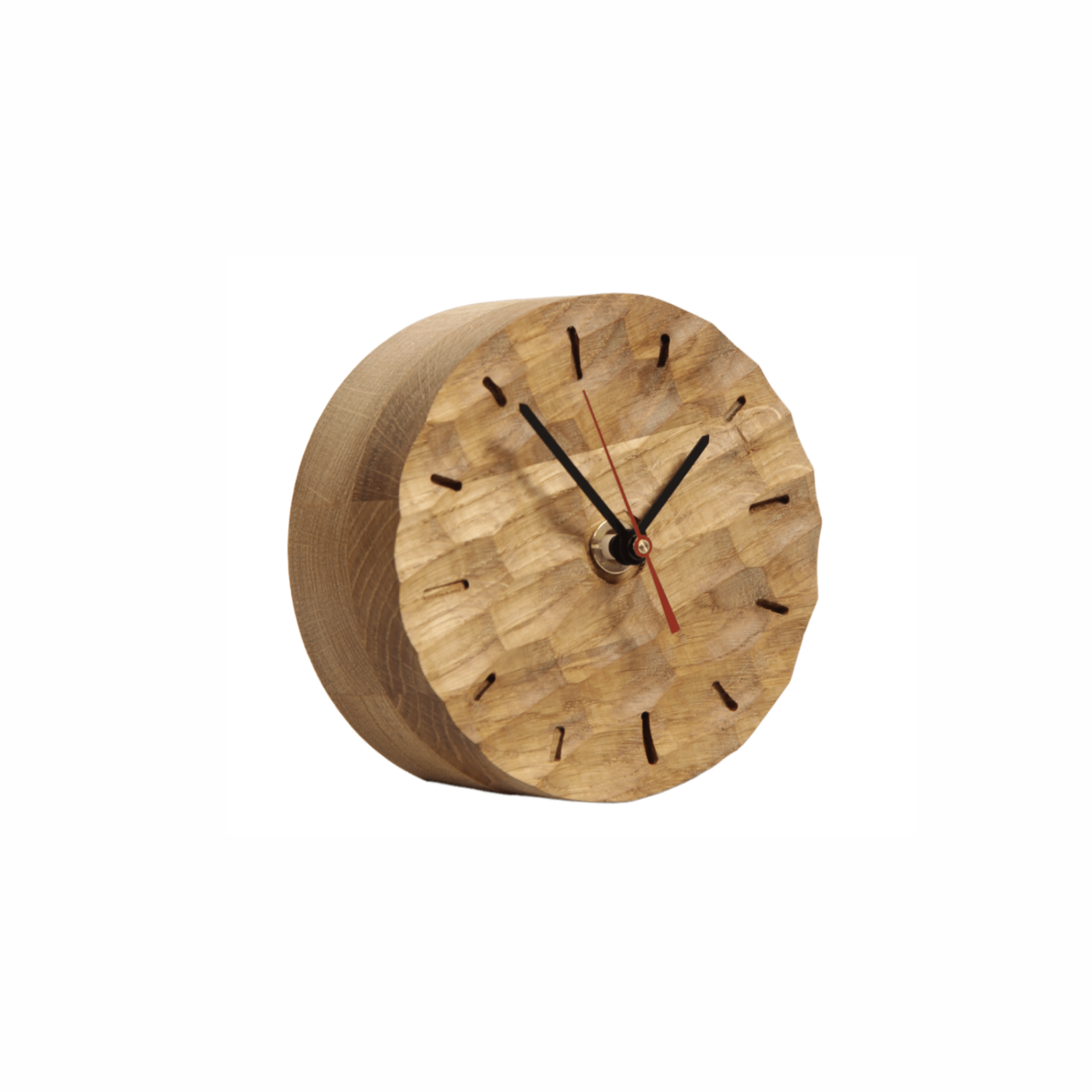 table clock from oak dunes with logo