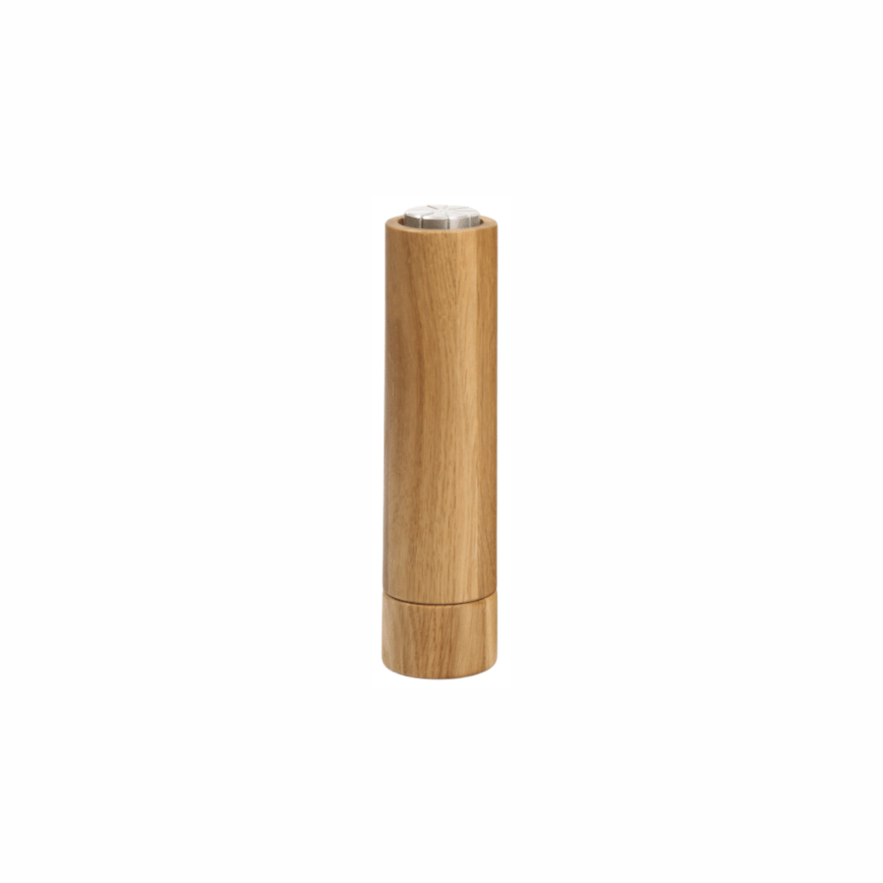 salt or pepper mill upside down oak with logo