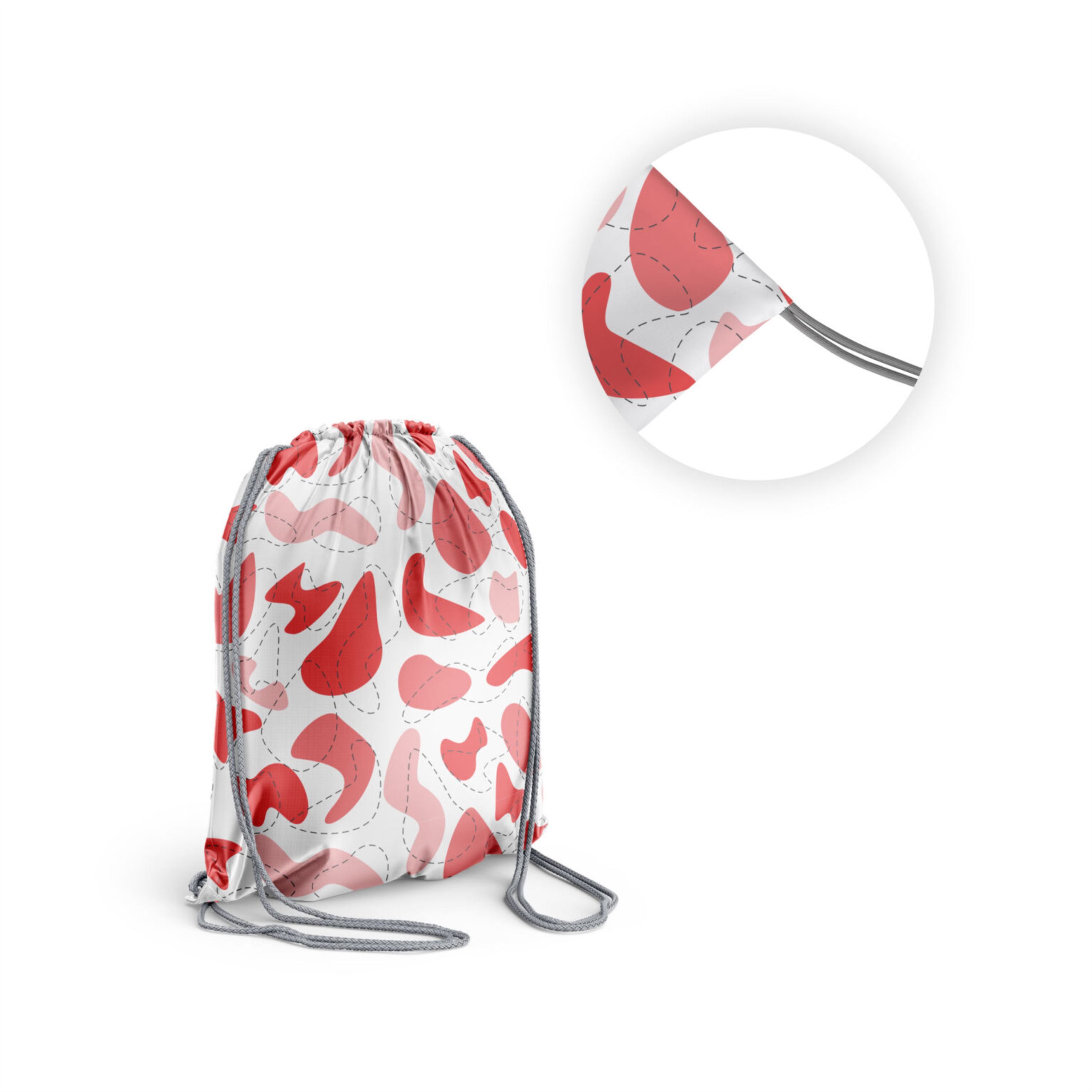 drawstring bag sublimation basic mini (custom-made) with logo