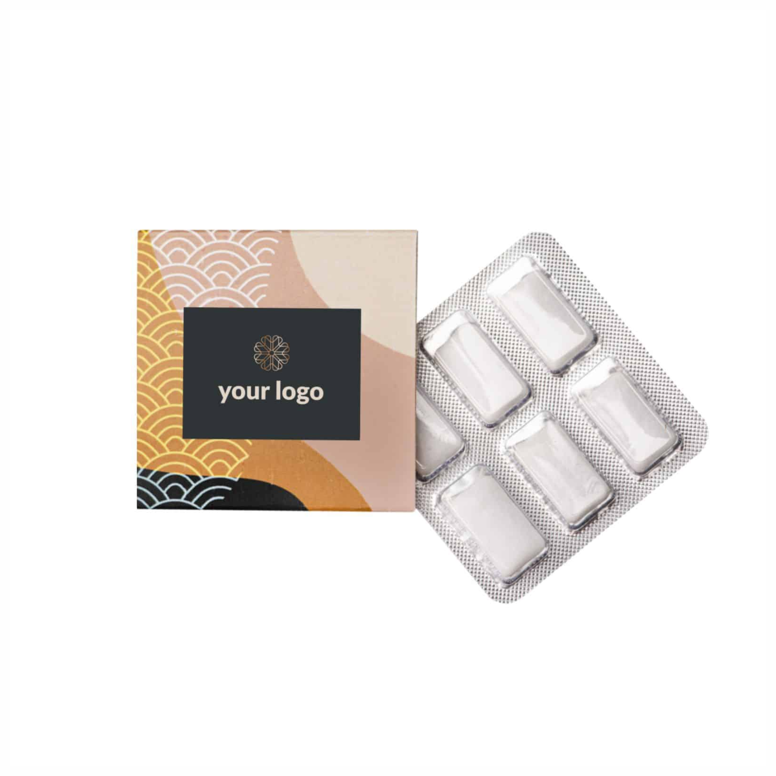 chewing gum 9 pcs with logo