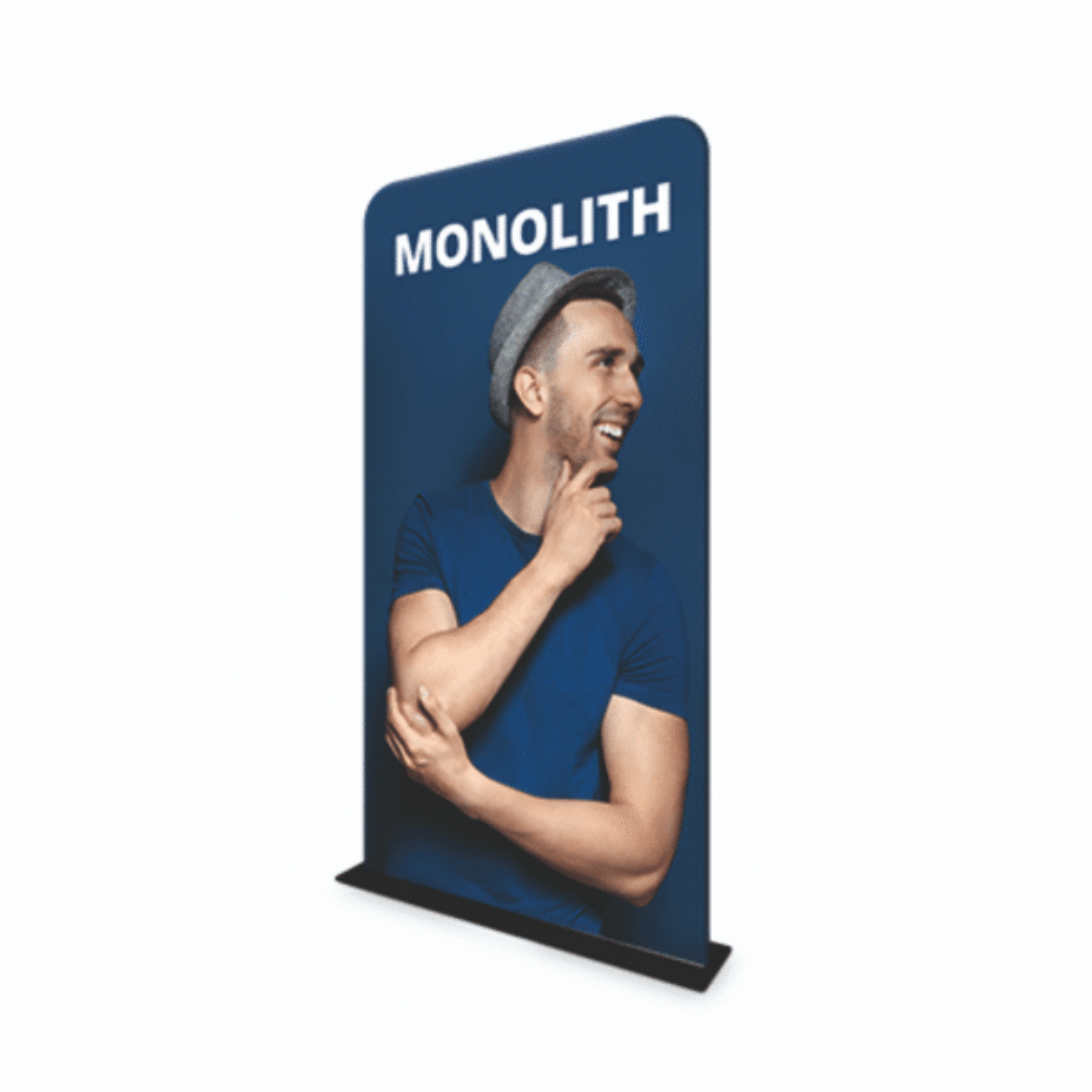 advertising roll up banner - formulate monolith with logo