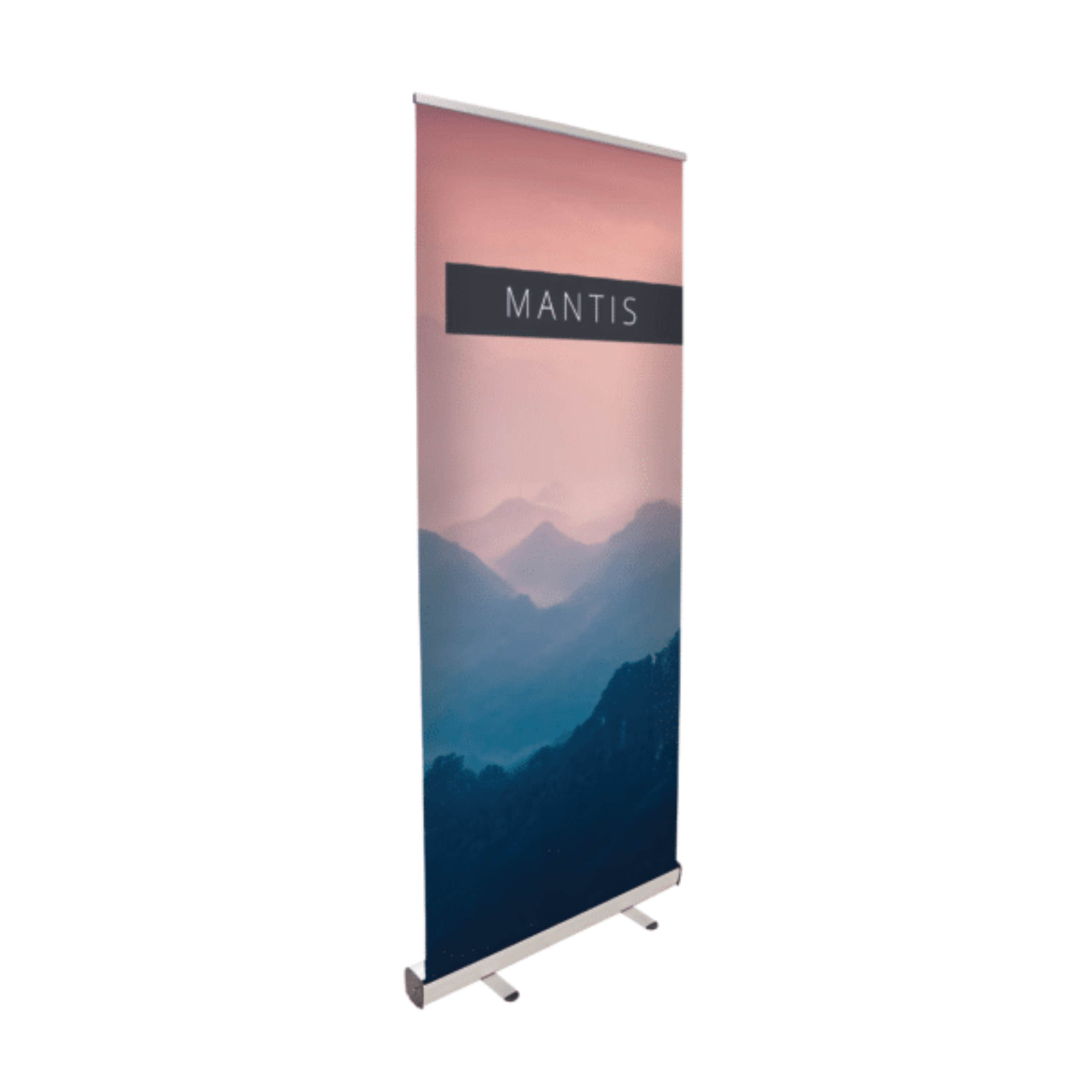 advertising roll up banner mantis with logo