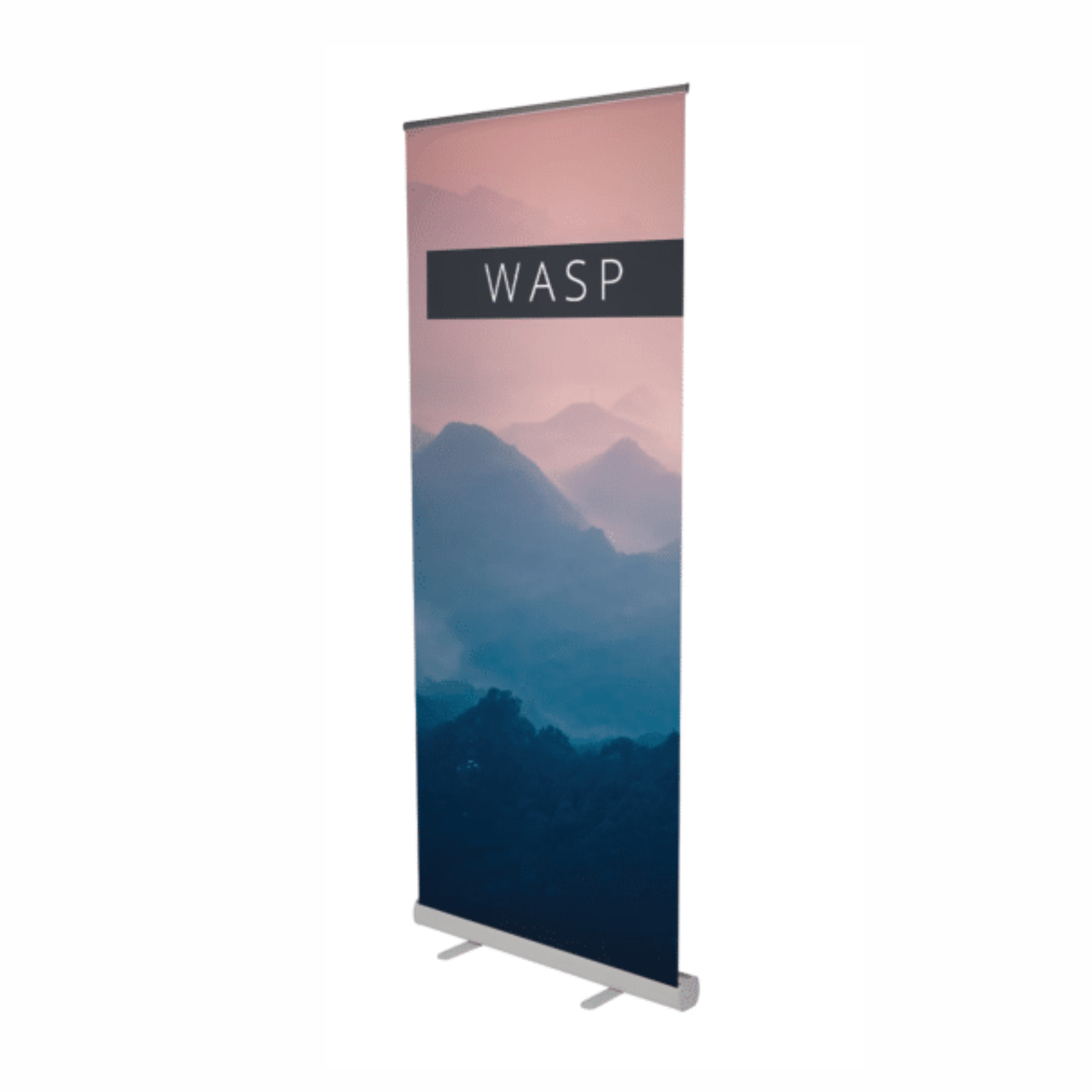 advertising roll up banner - wasp with logo