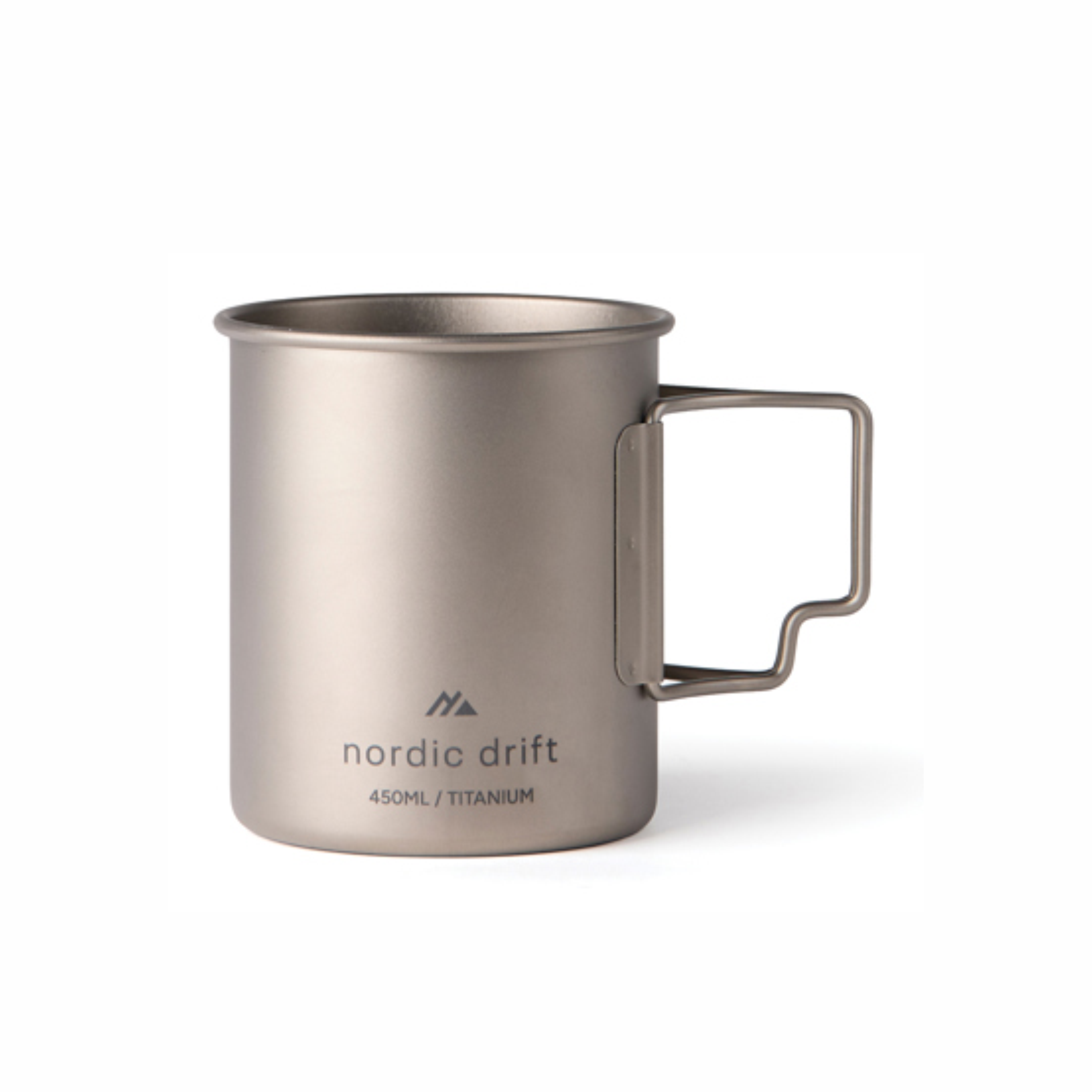 metal mug nordic drift titanium 450 ml with logo